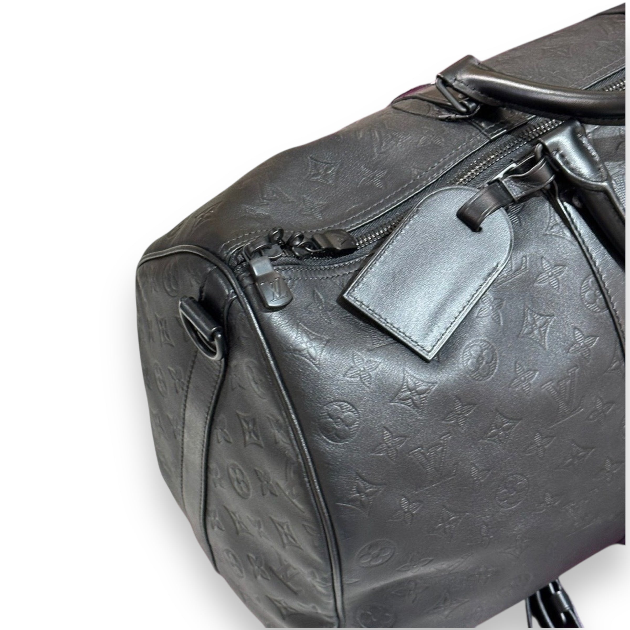 LV Black Monogram Keepall 50
