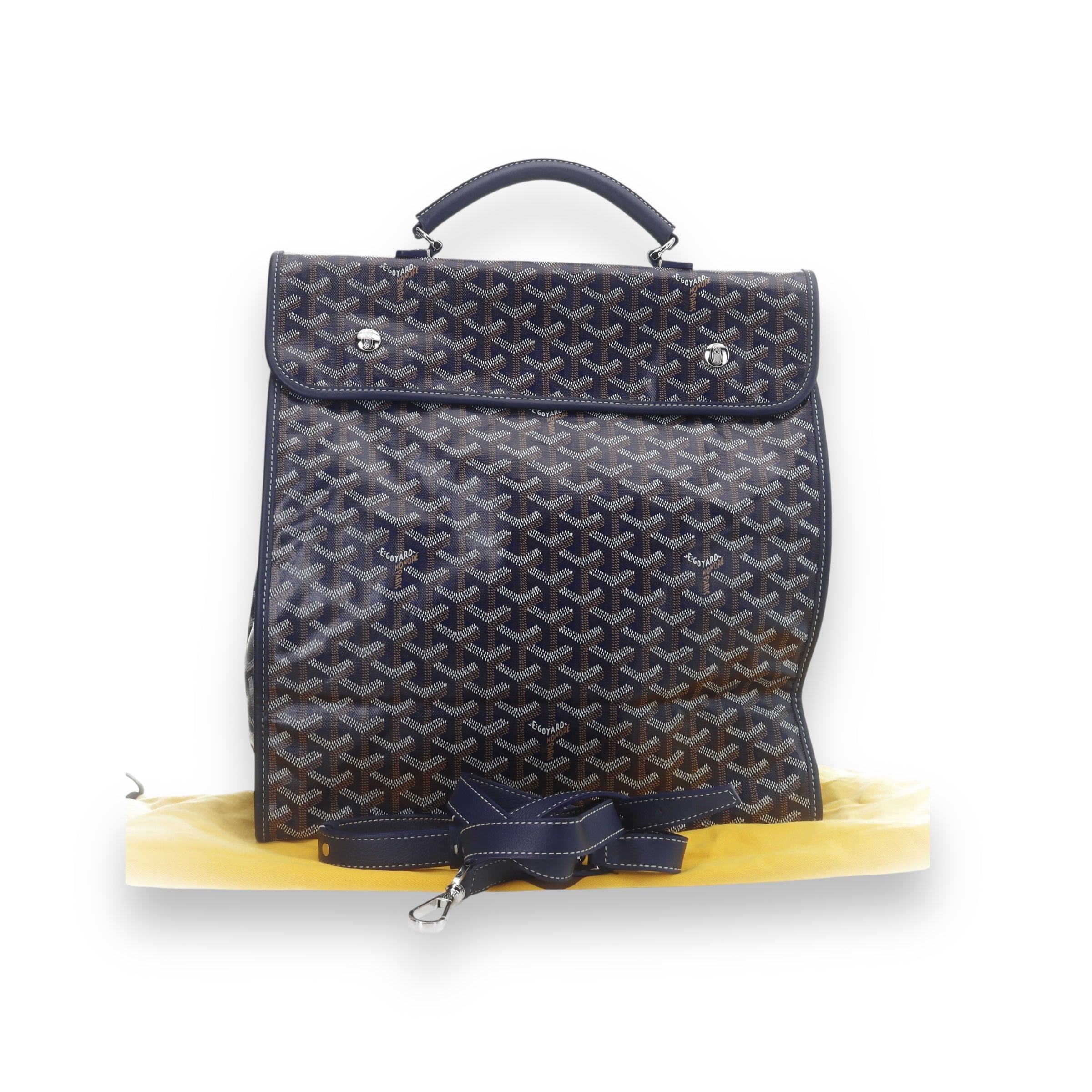 Goyard Navy blue Ledger backpack
