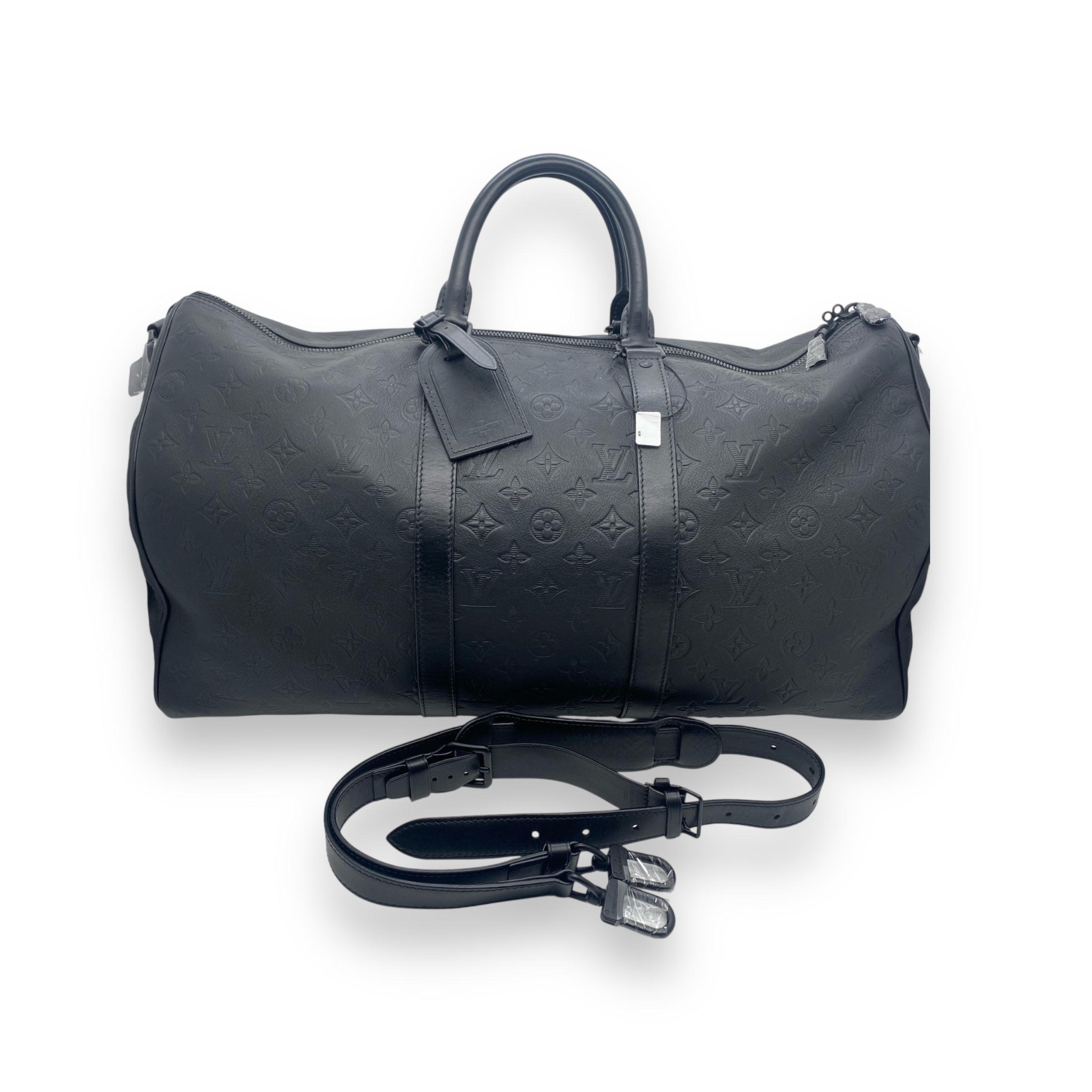 LV Black Monogram Keepall 50