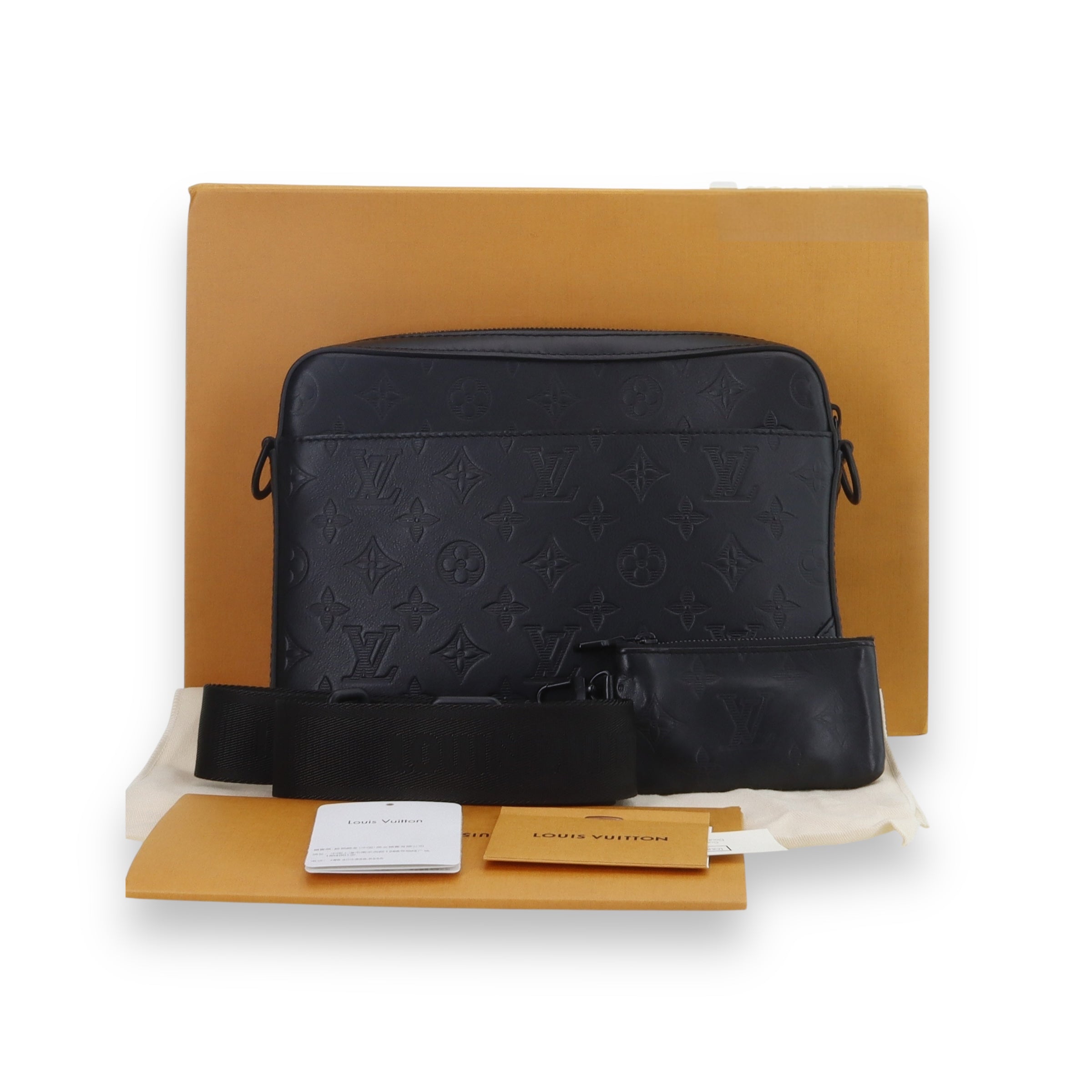 LV Black Duo Messenger Bag