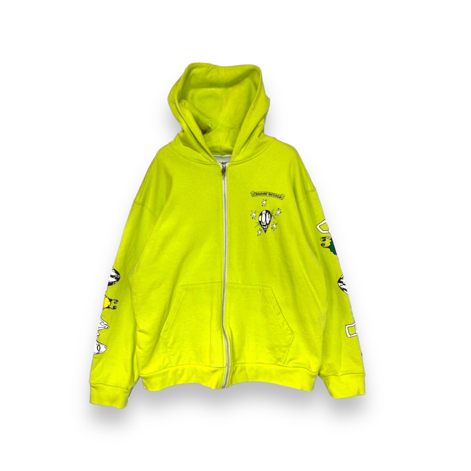 Chrome Hearts Matty Boy Link Zip-Up Lime Green