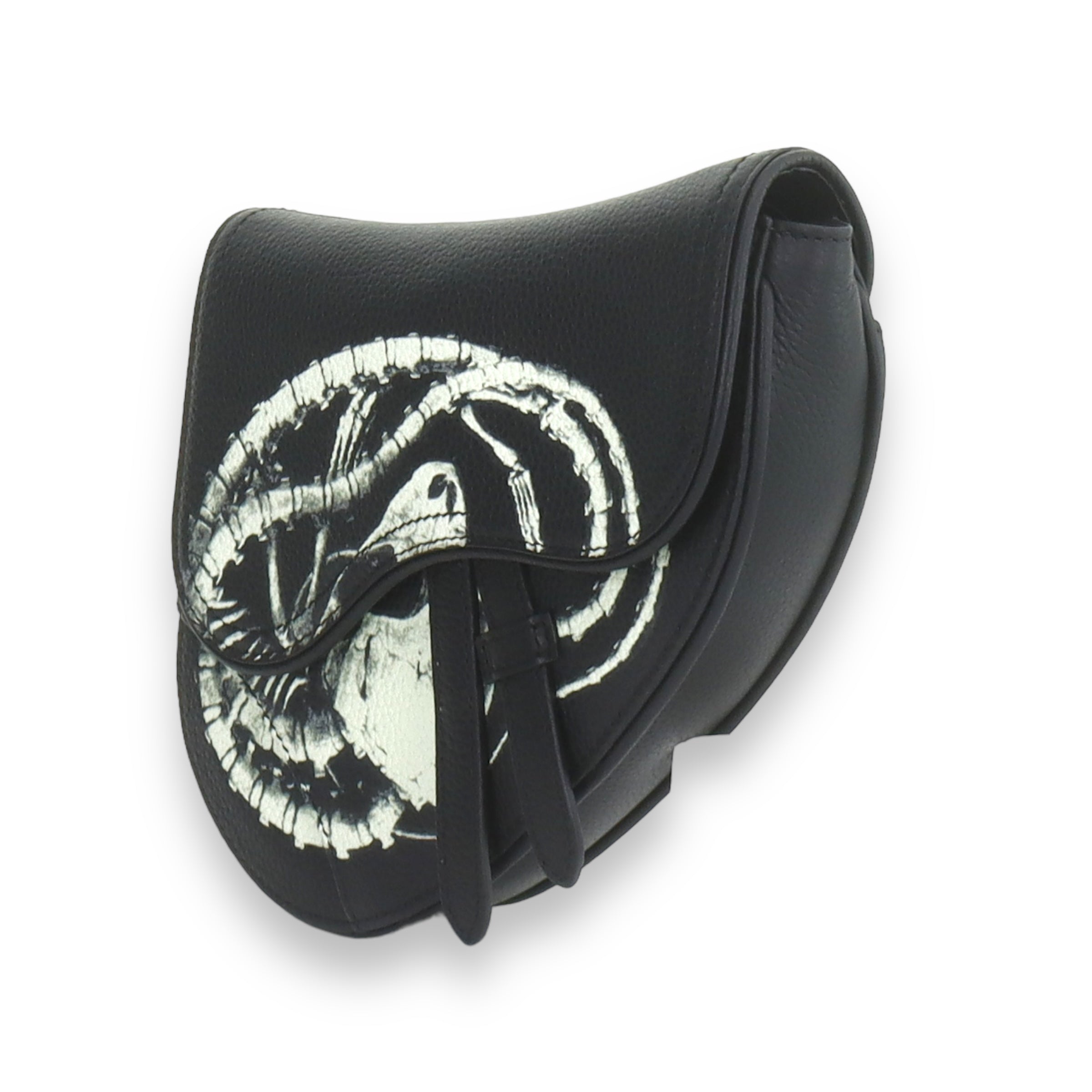 Dior x Cactus Jack Black Saddle Bag