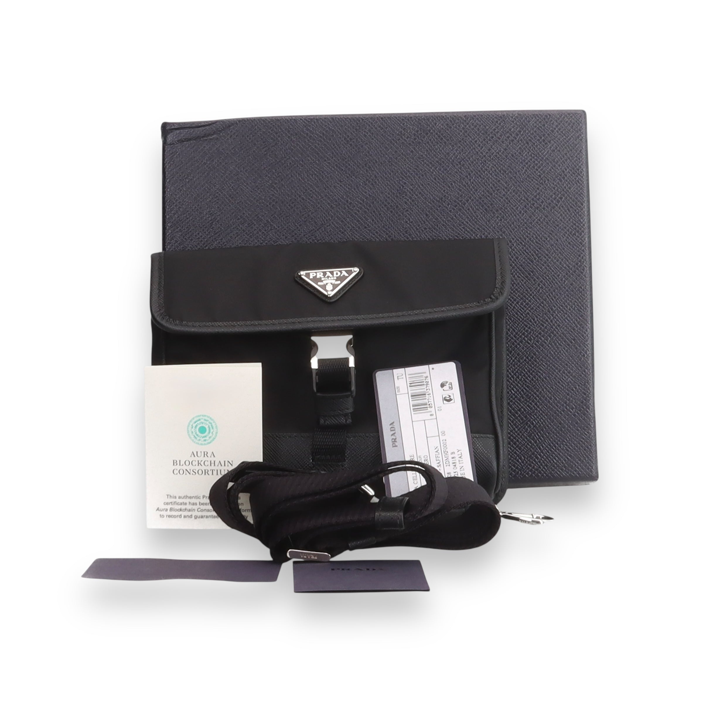 Prada Black Re-Neylon Messenger Bag