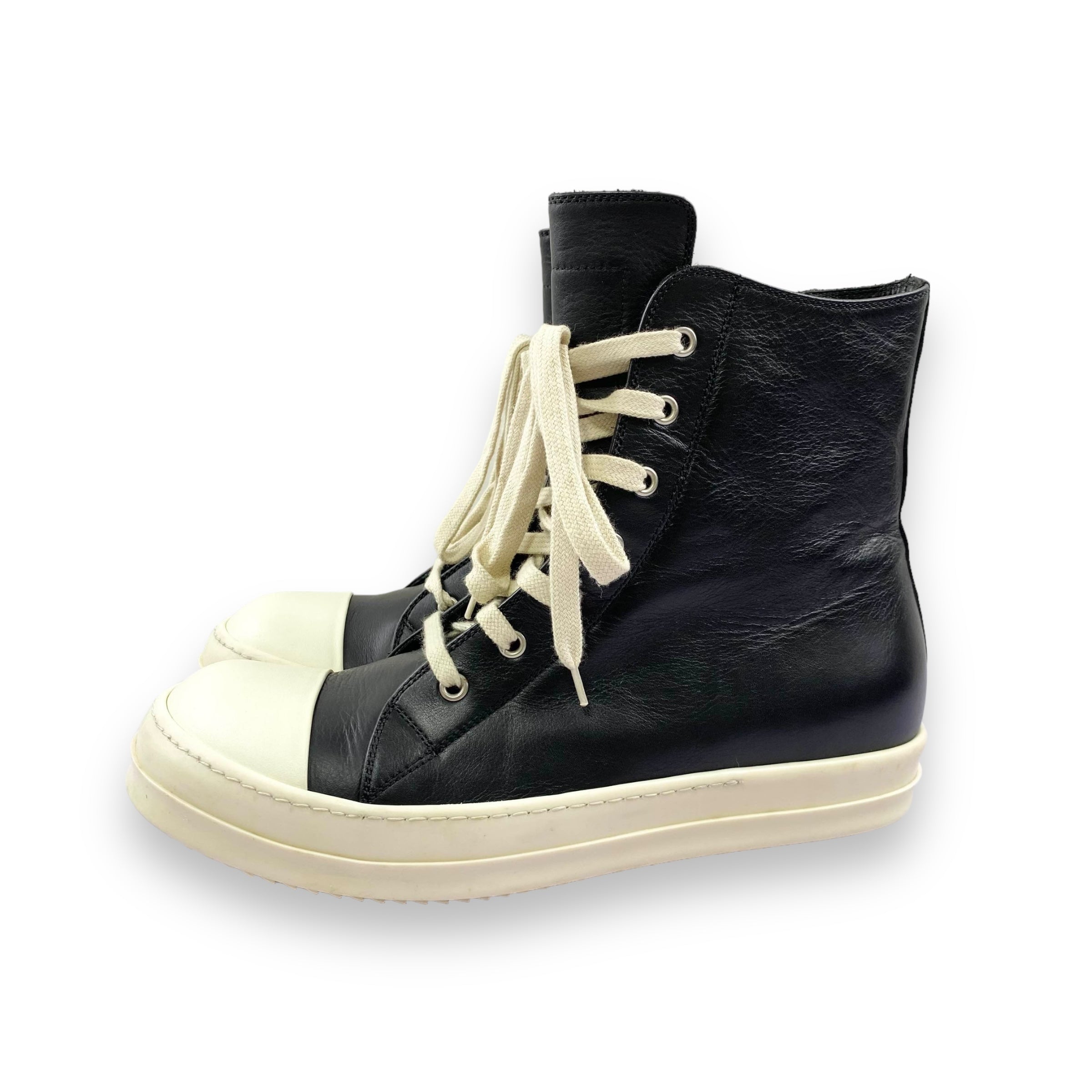 Rick Owens DRKSHDW Fogachine High Black Leather