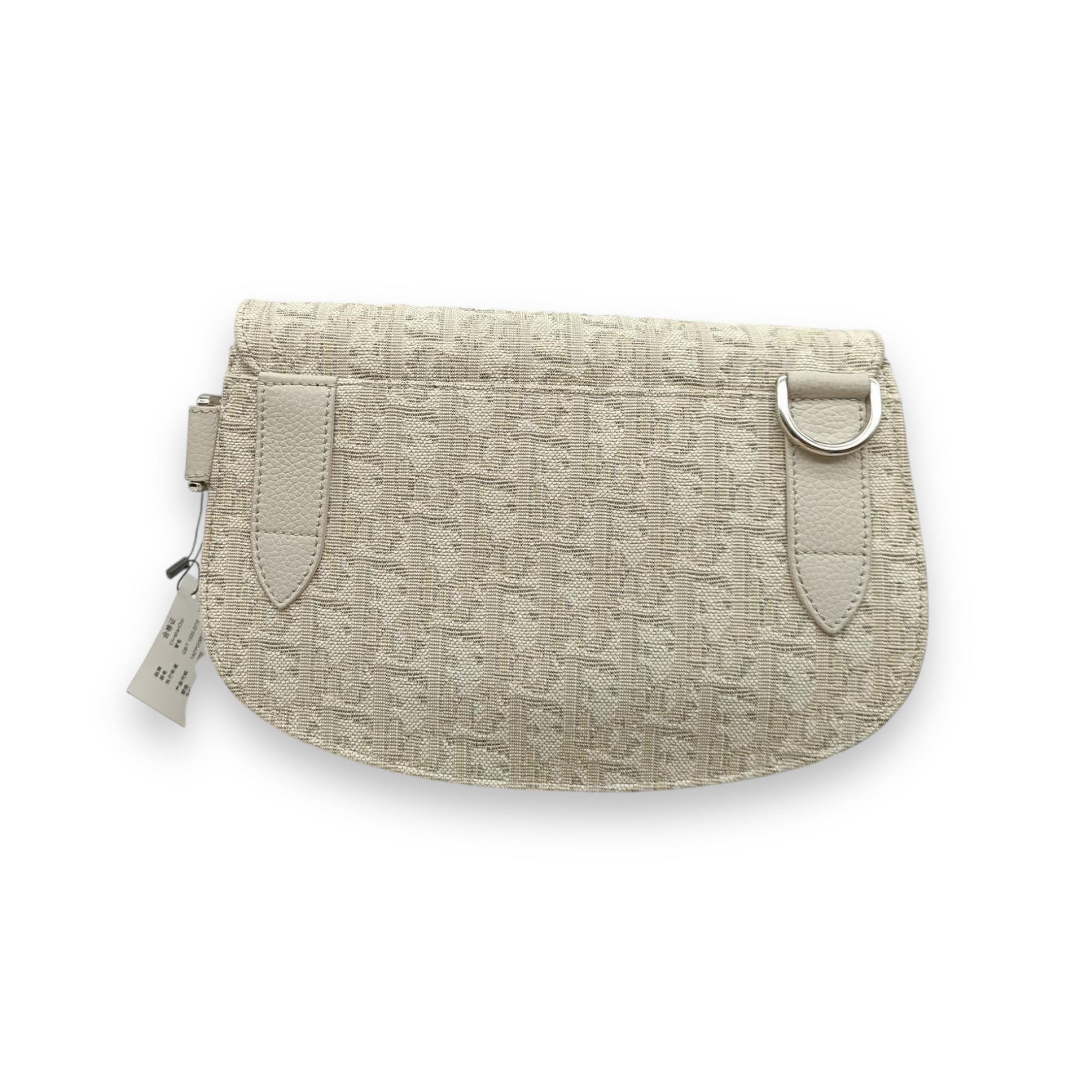 Dior Oblique White Mini Saddle Bag