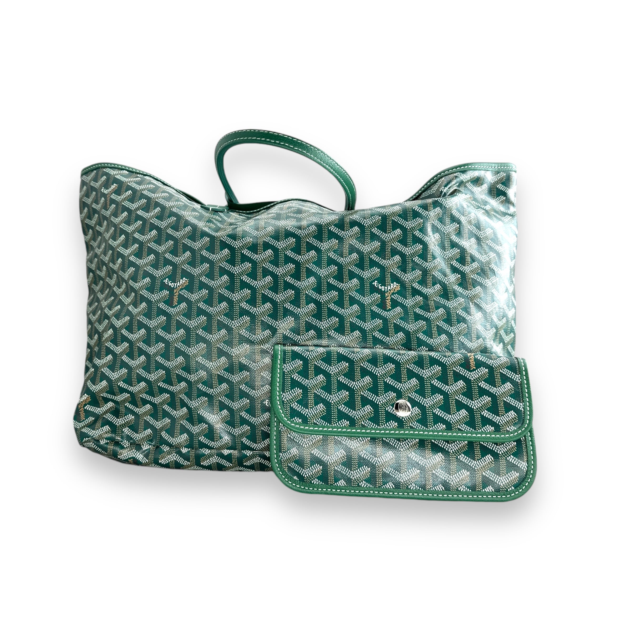 Goyard Saint Louis Green Tote Bag