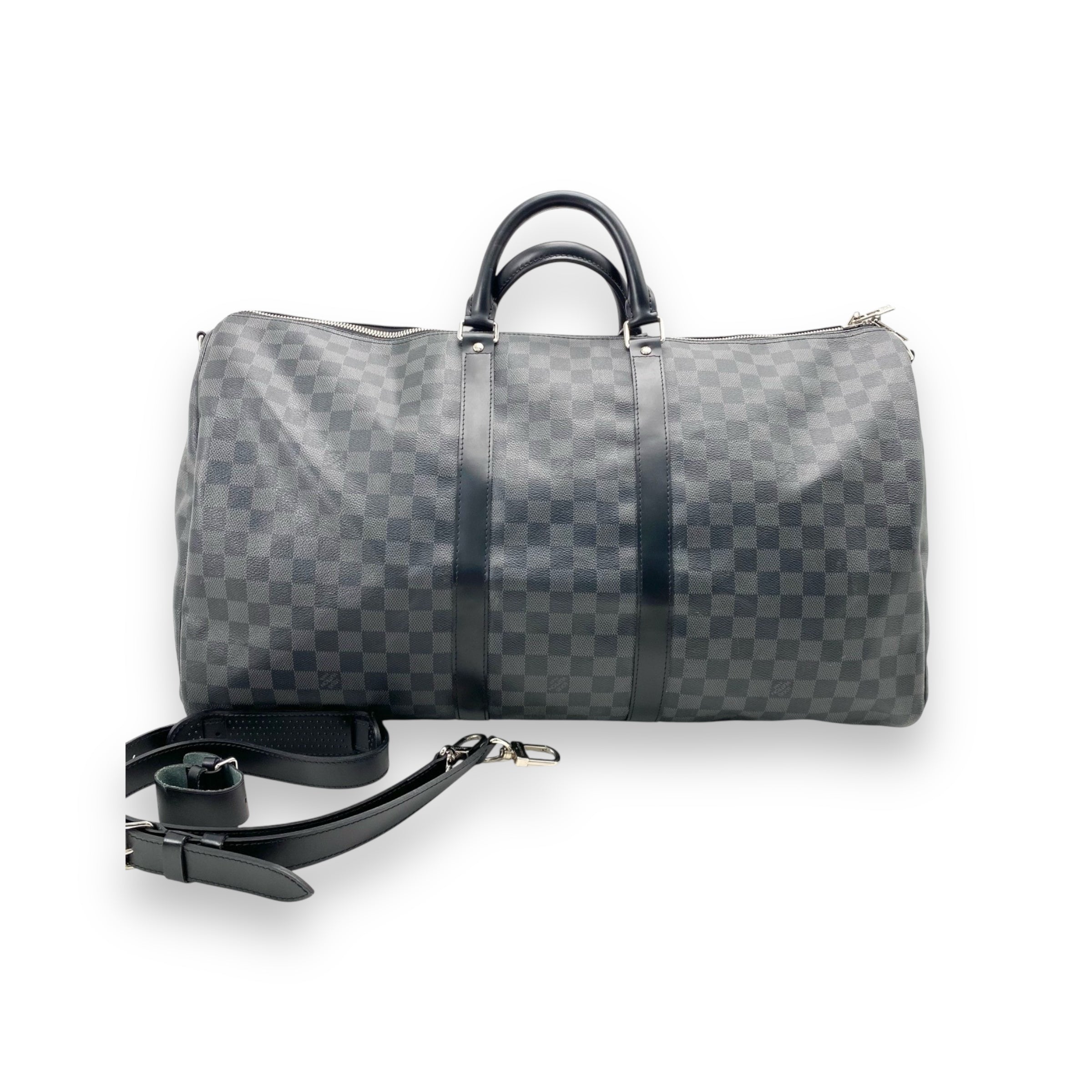 LV Black Damier Keepall 55