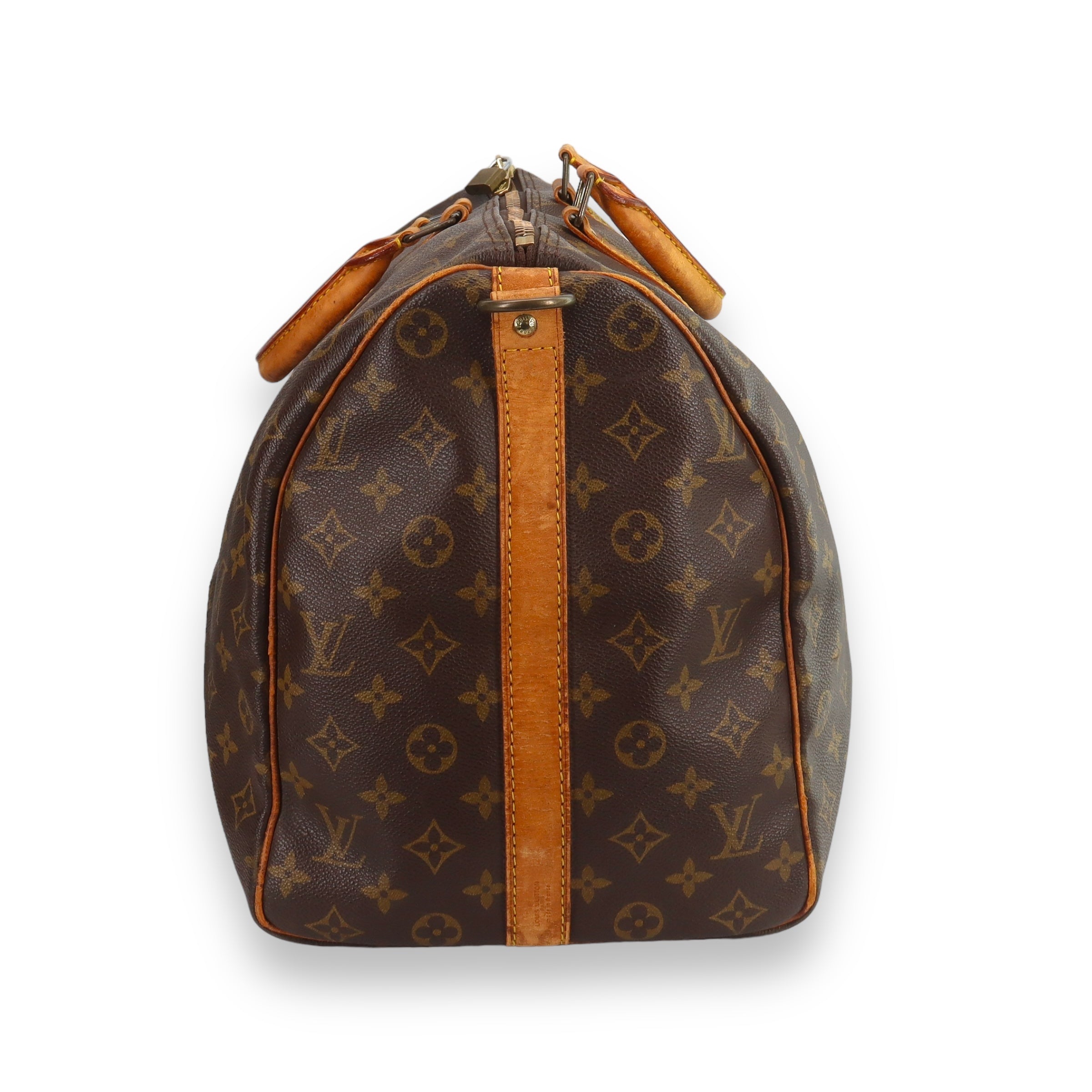 LOUIS VUITTON KEEPALL 50 BROWN DUFFLE BAG
