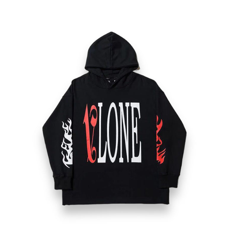 Vlone x Palm Angels Black/Red Hoodie