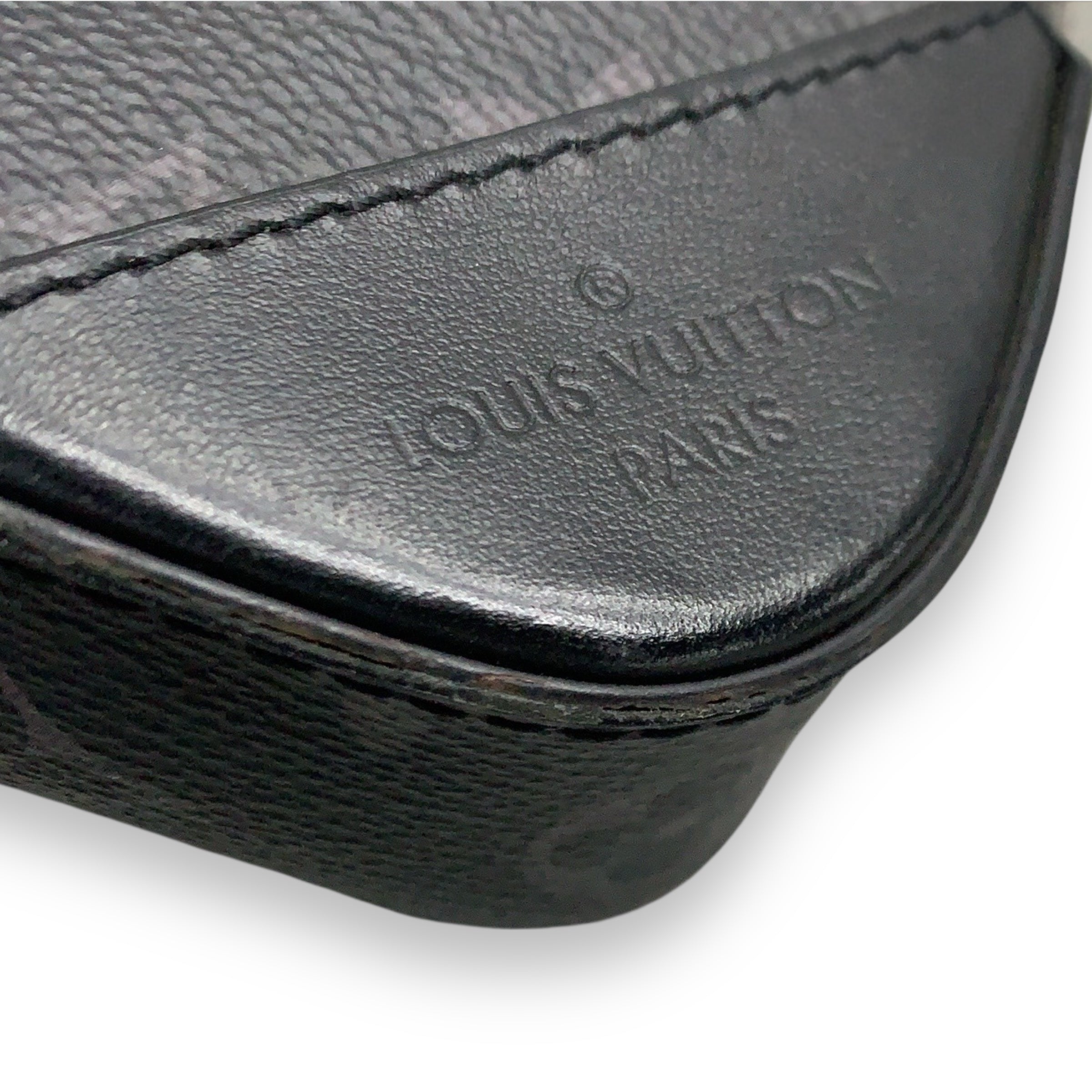 LV Black Monogram Trio Messenger Bag