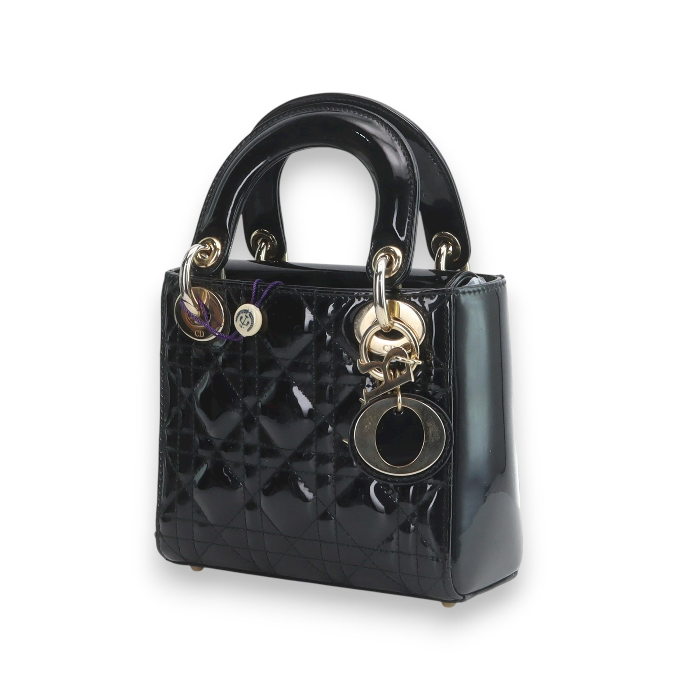 Lady Dior Patent Leather Mini Purse