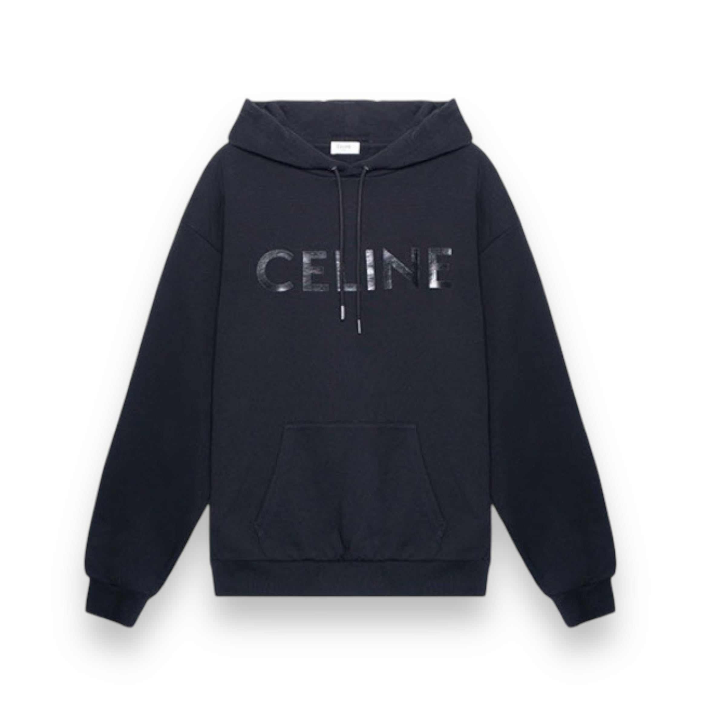 Celine black Logo Hoodie