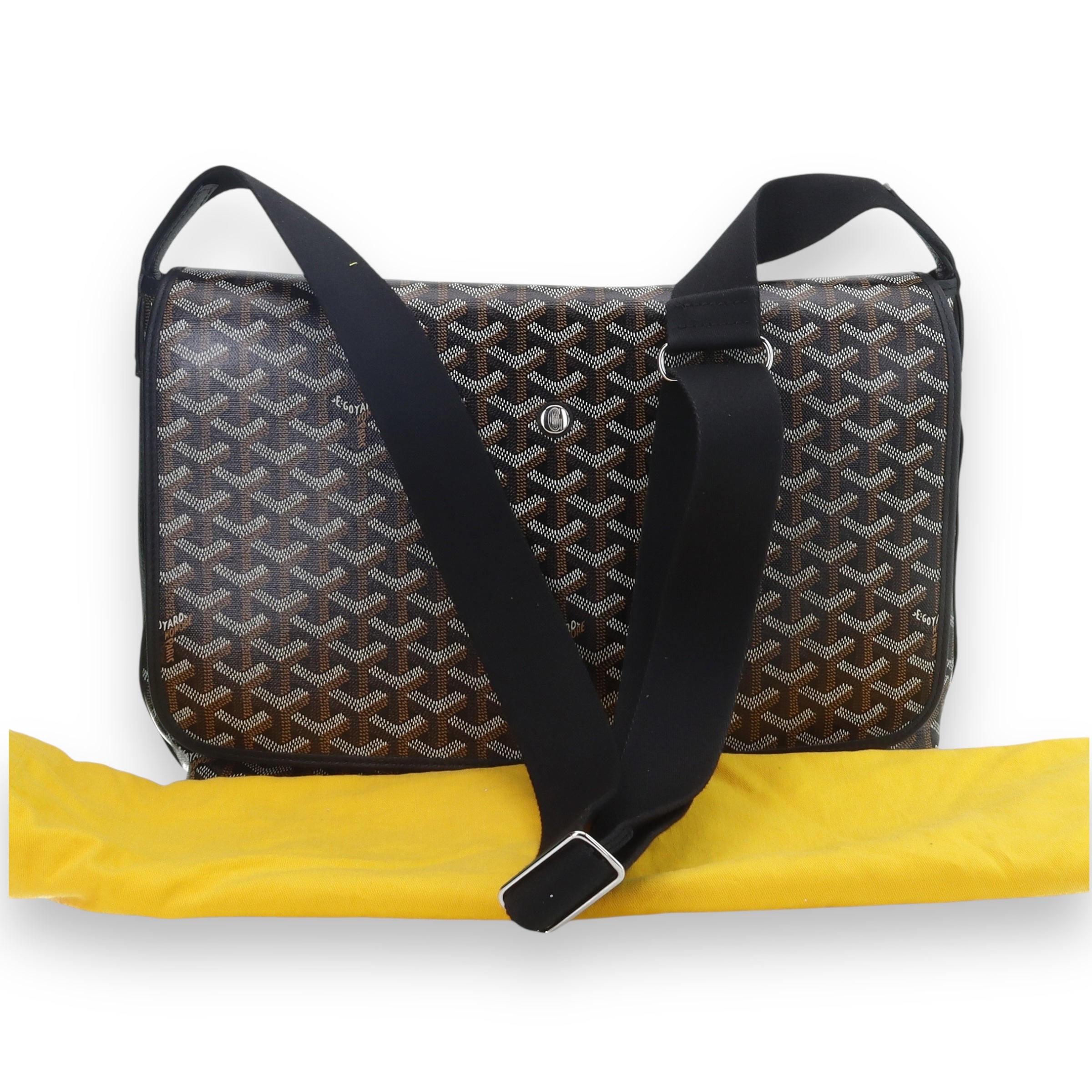 Goyard Capetien black messenger bag
