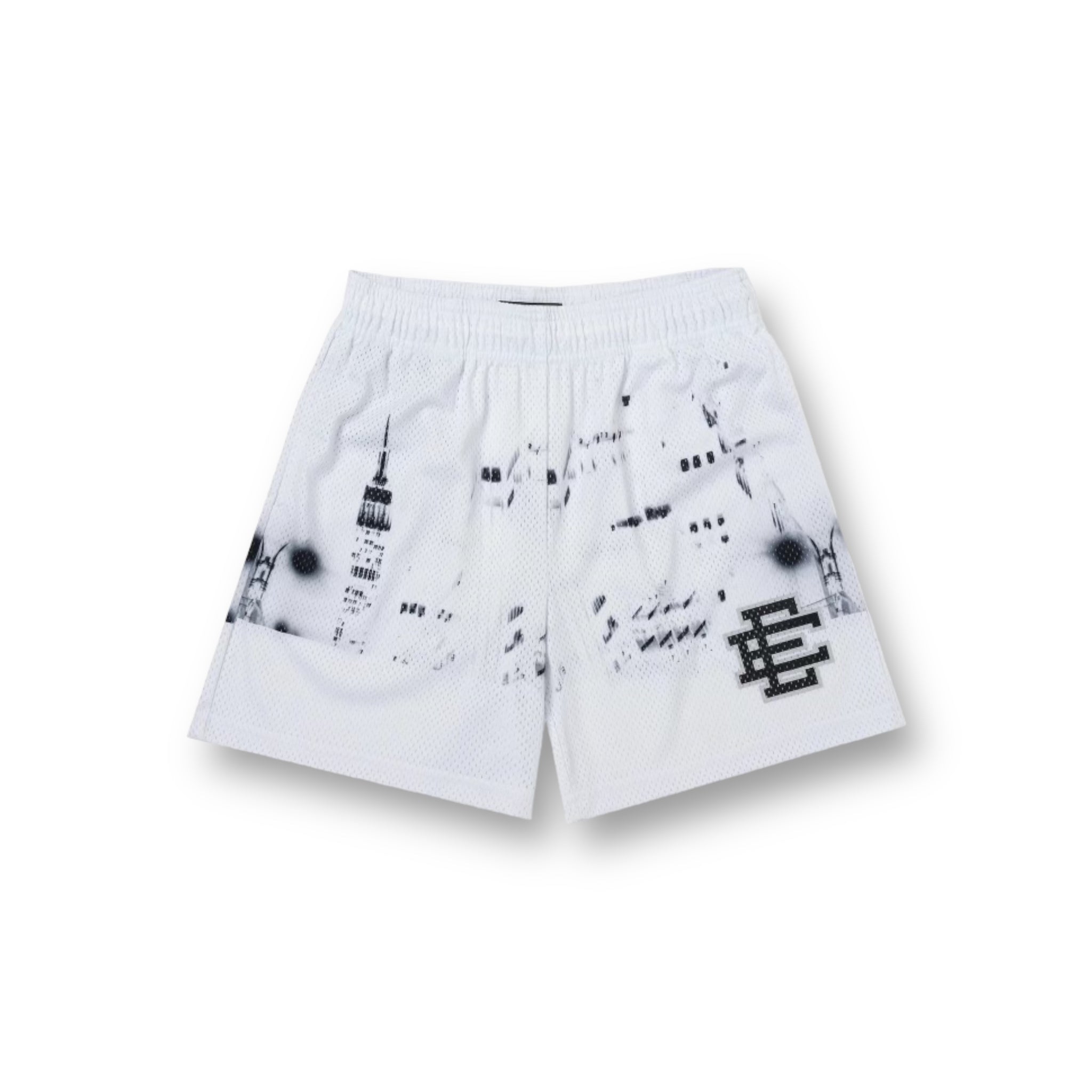Eric Emanuel White Skyline Shorts
