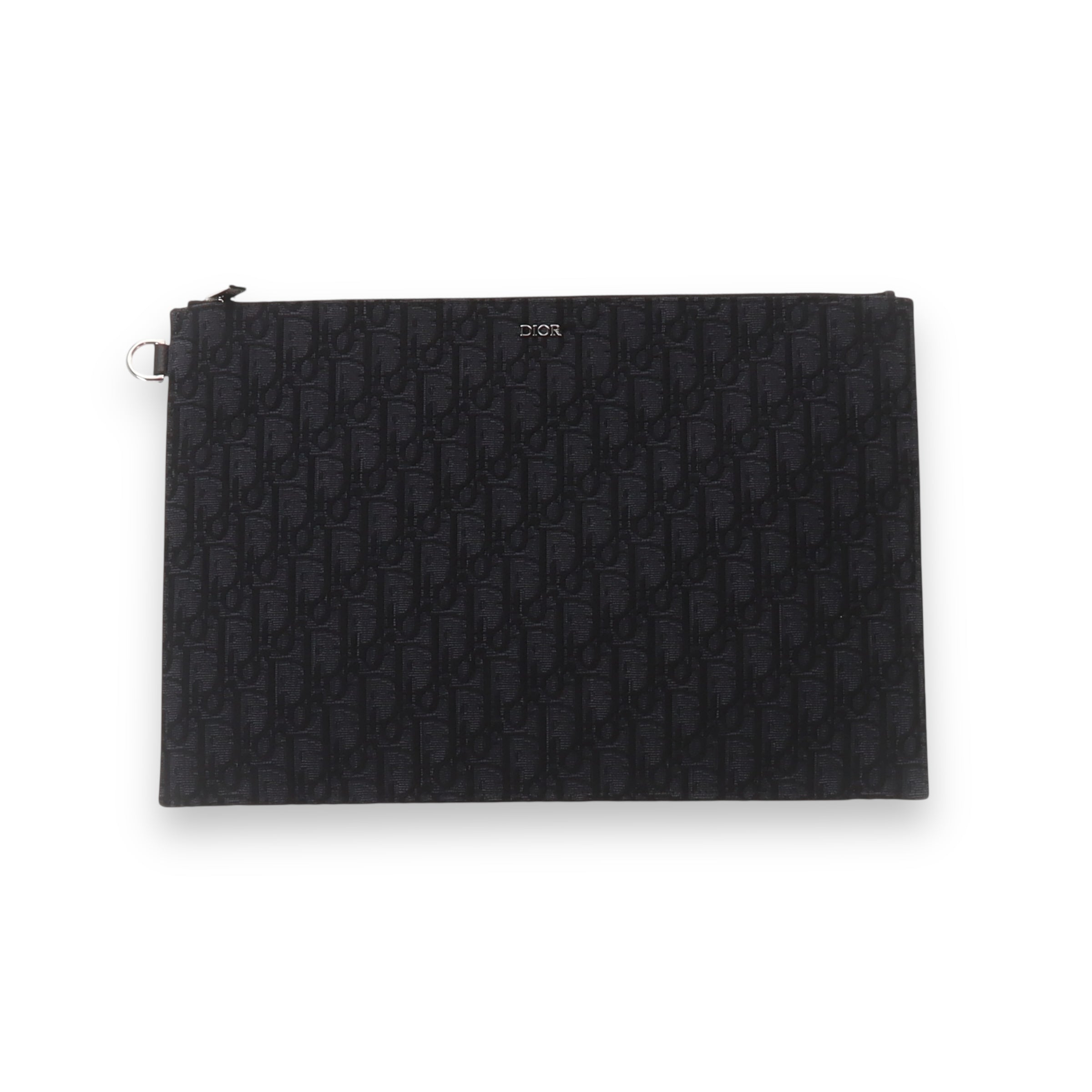 Dior black Oblique A4 Pouch