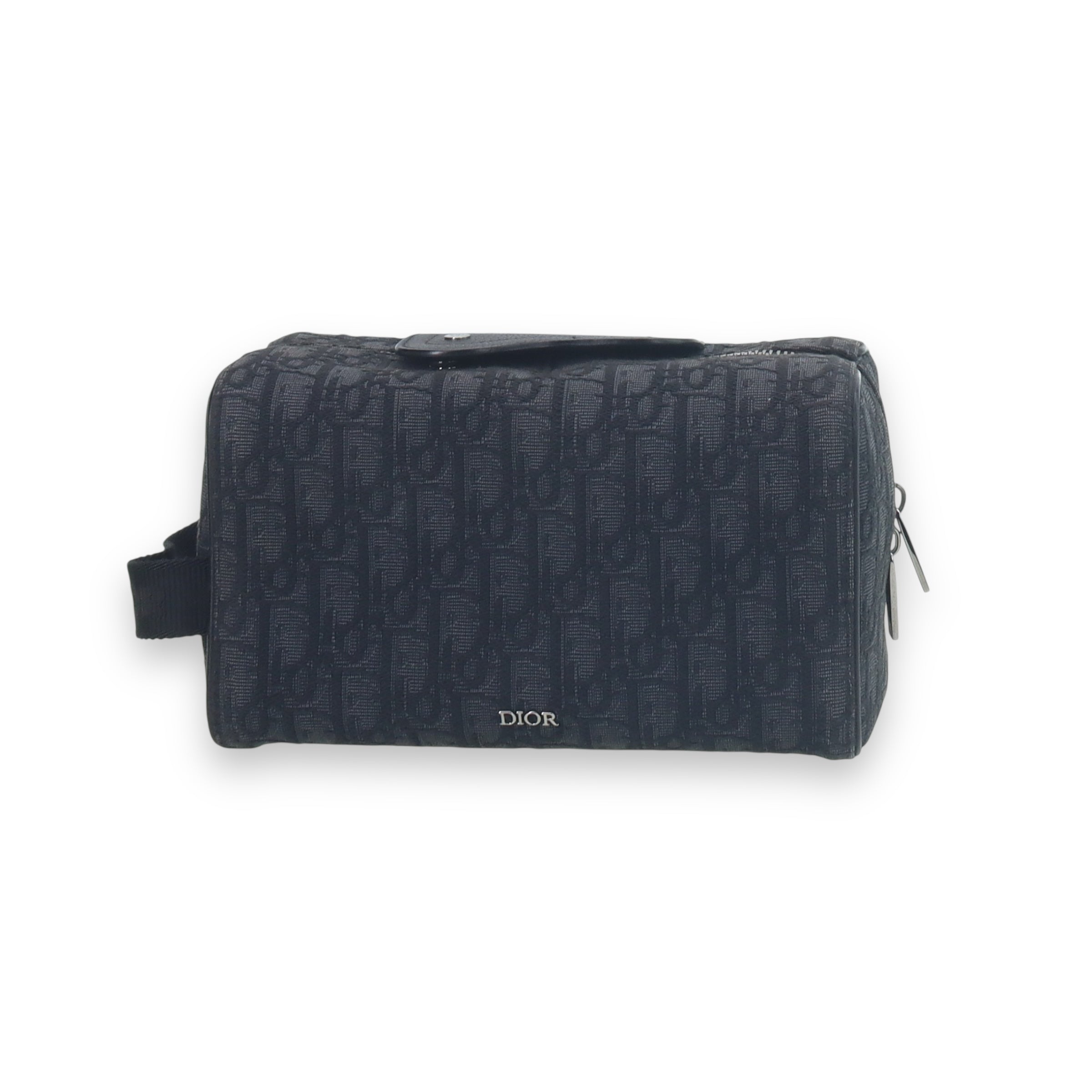 Dior Black Oblique Lingot 25 Toiletry Pouch