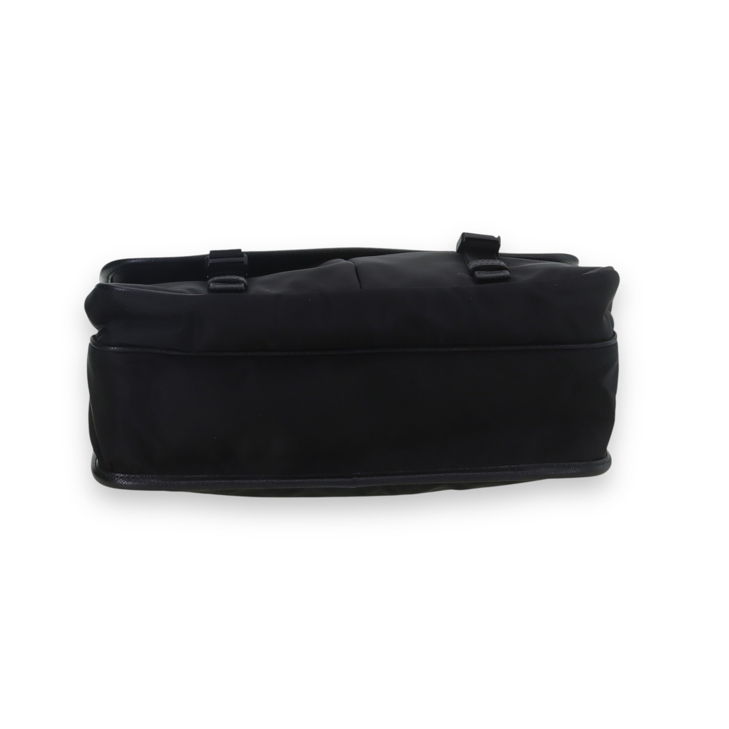 Prada Black Re-Neylon Saffiano Messenger Bag