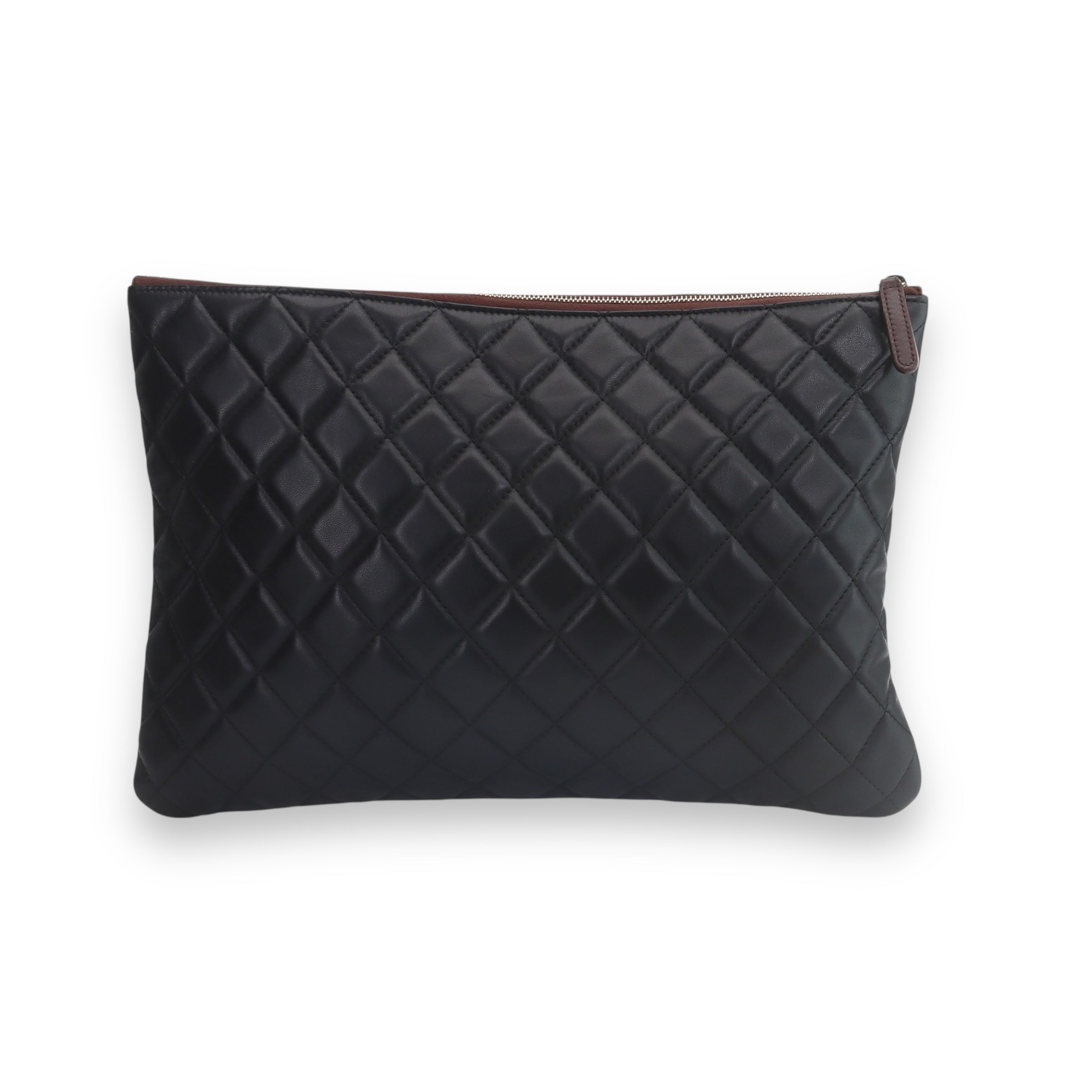 Chanel Black O-Case Large Pouch
