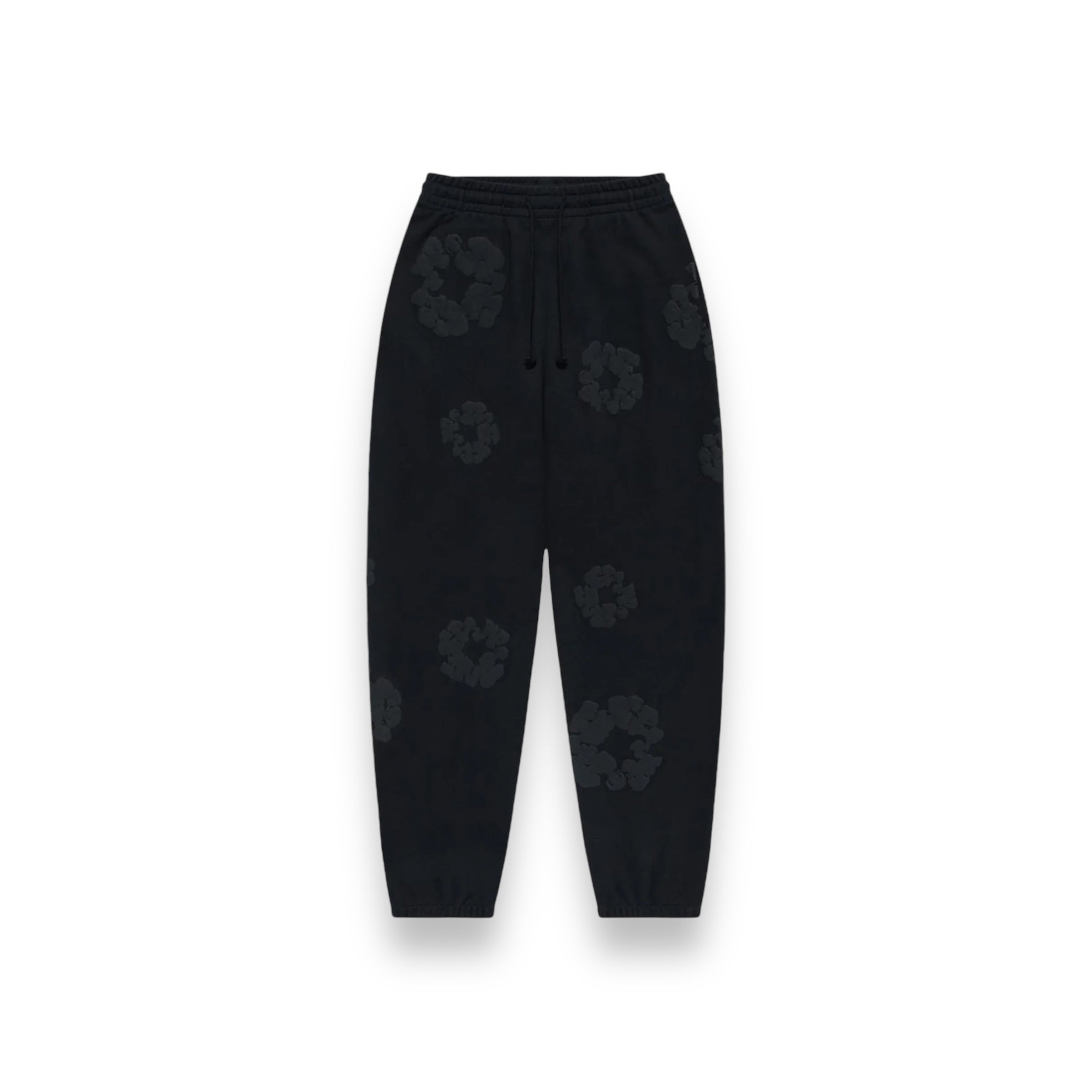 Denim Tears The Cotton Wreath Monochrome Black Sweatpants
