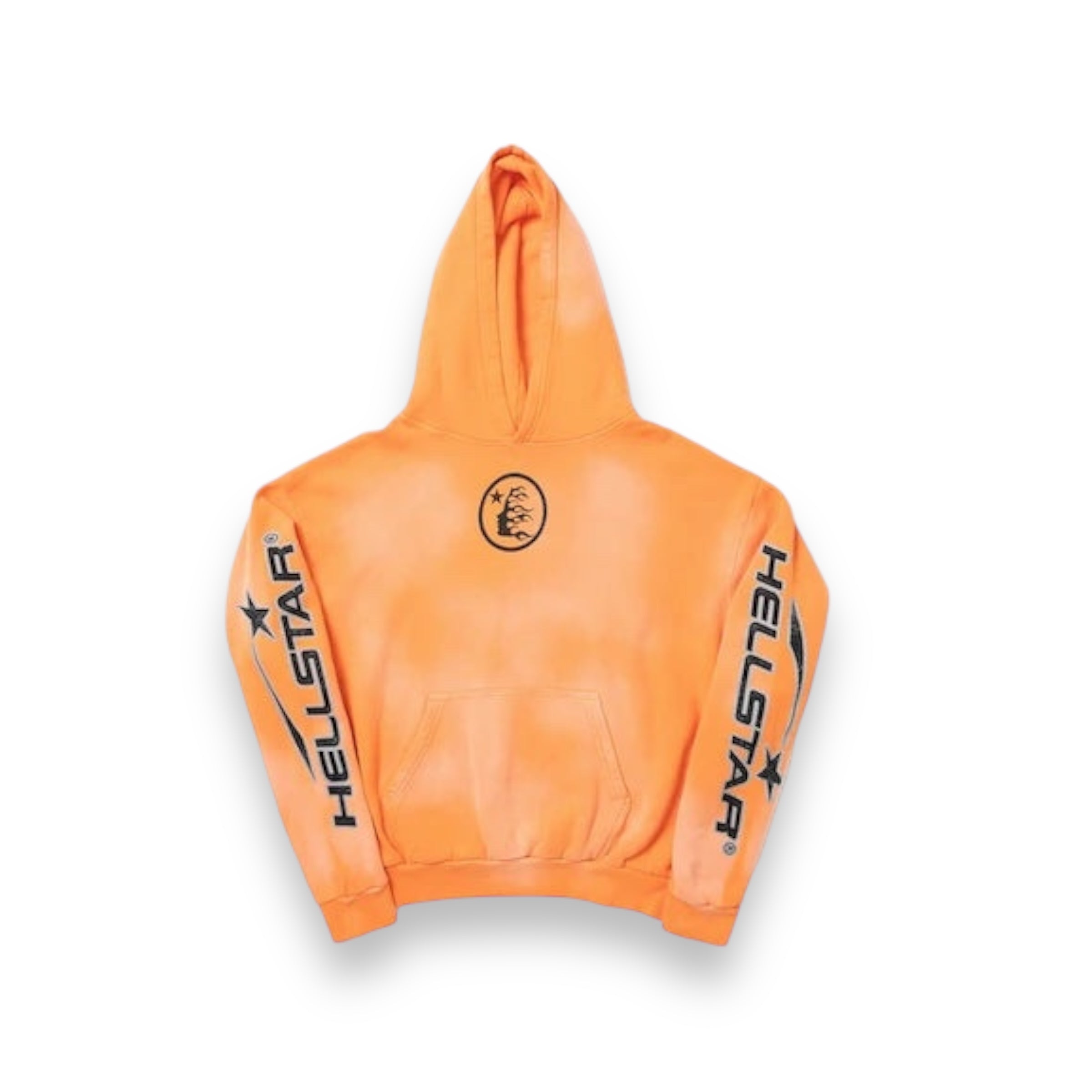 Hellstar Fire Orange Hoodie Orange Dye