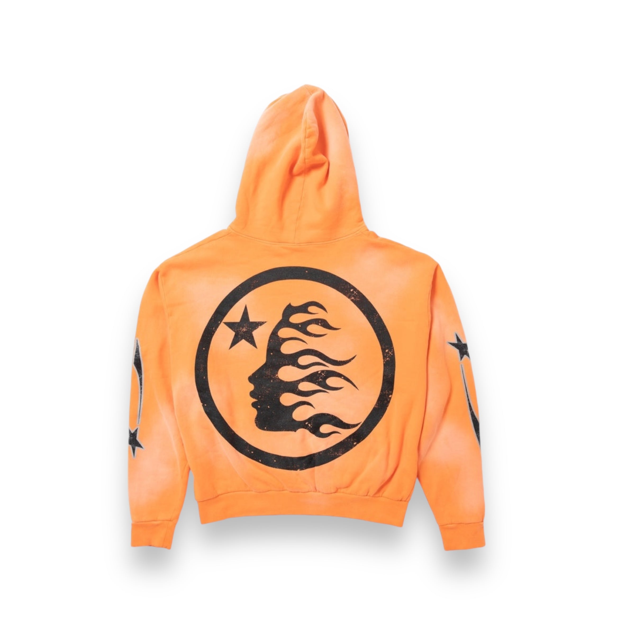 Hellstar Fire Orange Hoodie Orange Dye