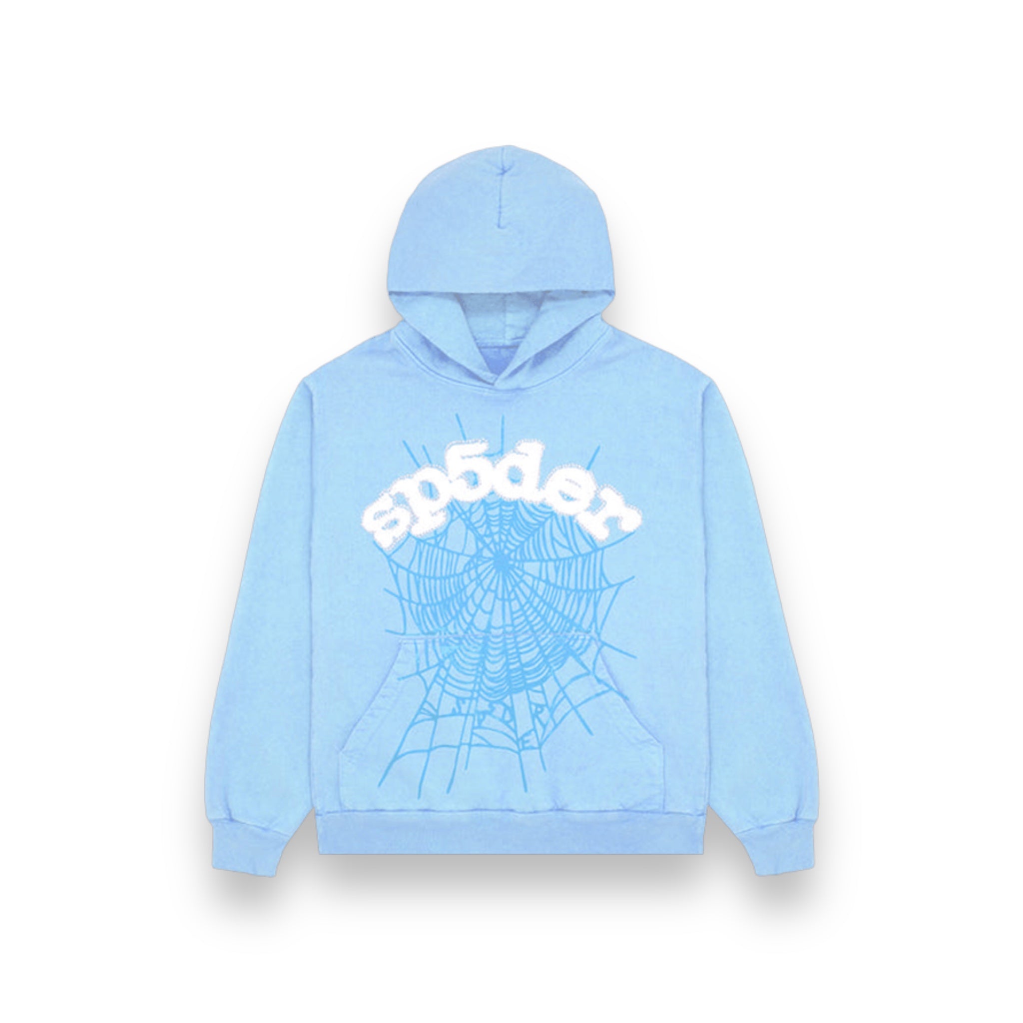 Spider Web Hoodie Sky Blue