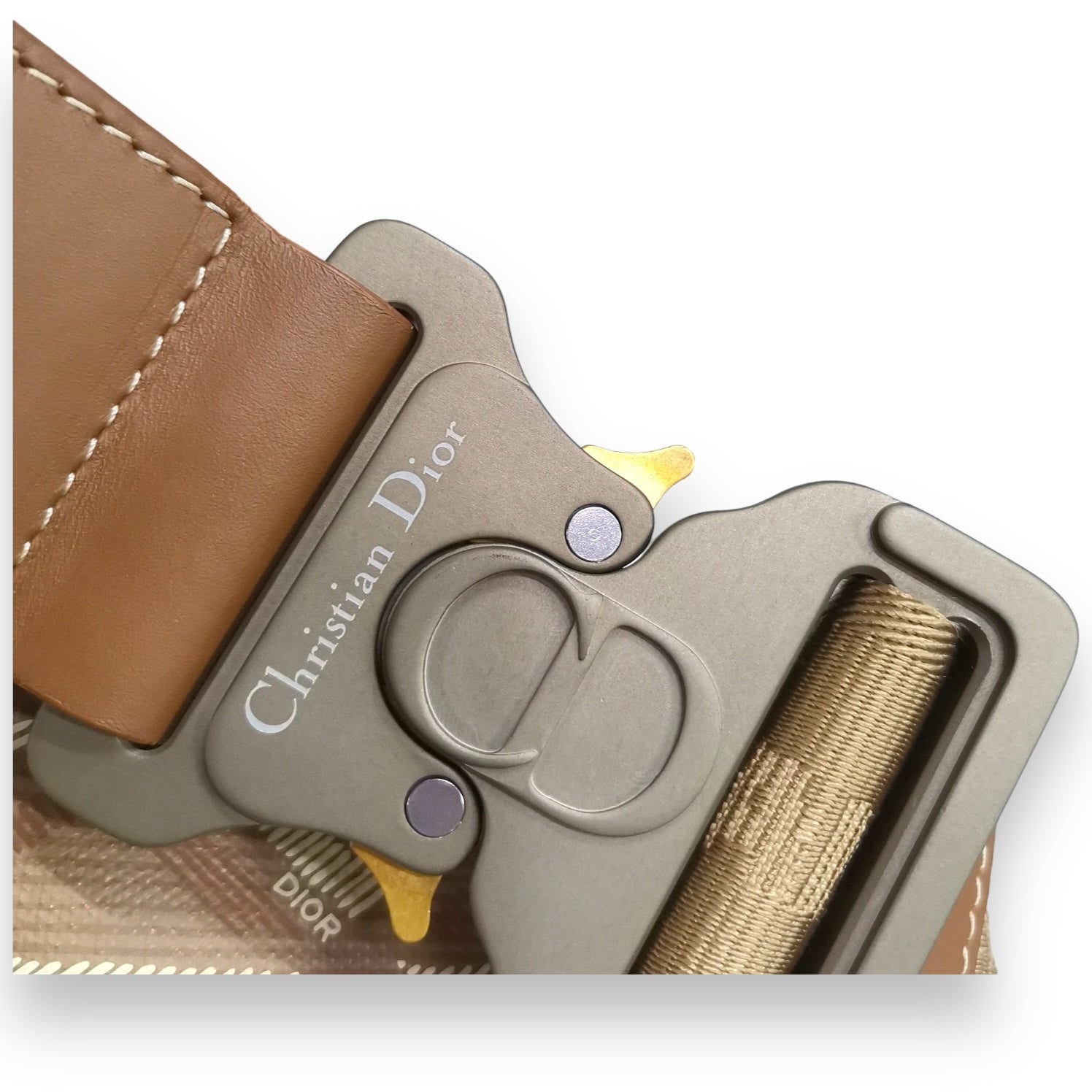 DIOR COFFEE CD DIAMOND SADDLE BAG