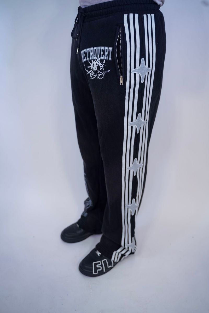 Retrovert Studded Destruction Pants Black