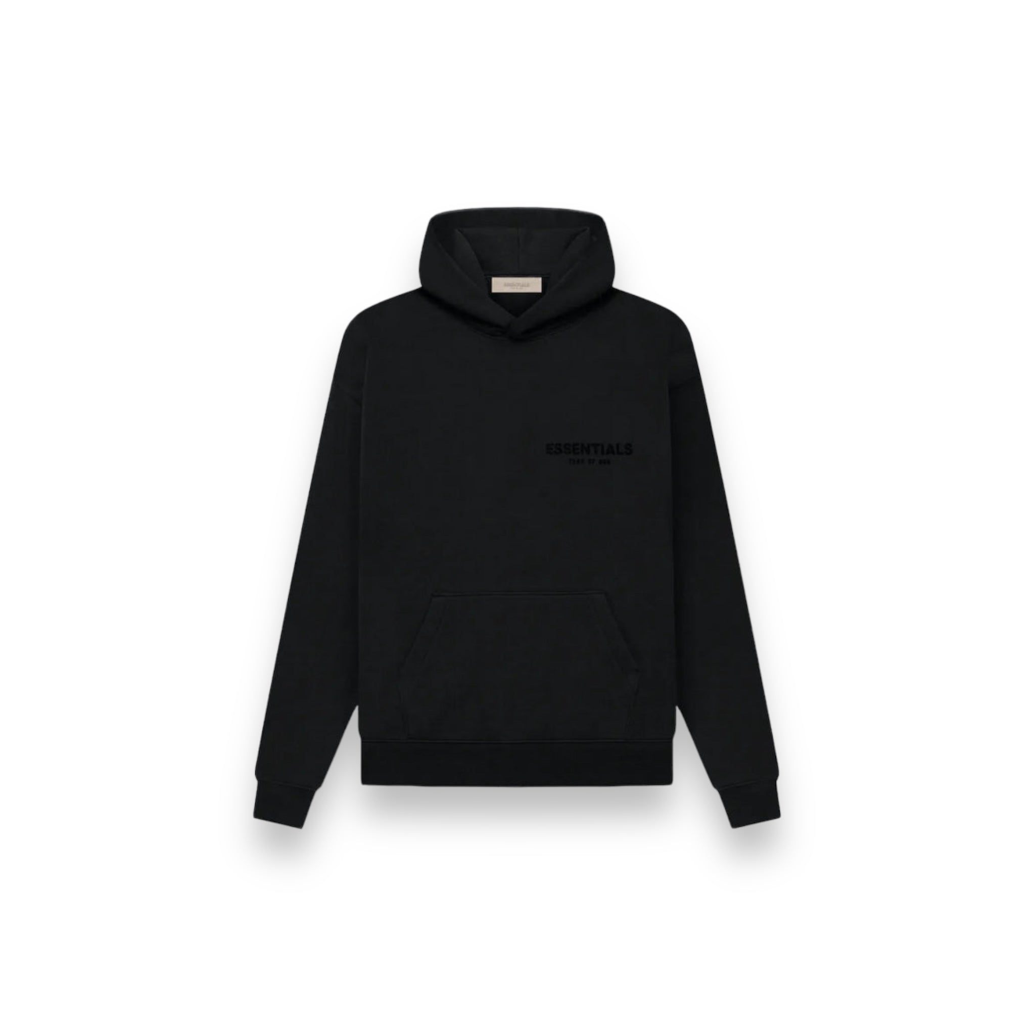 Fear of God Essentials Core Stretch Limo Black Hoodie SS22