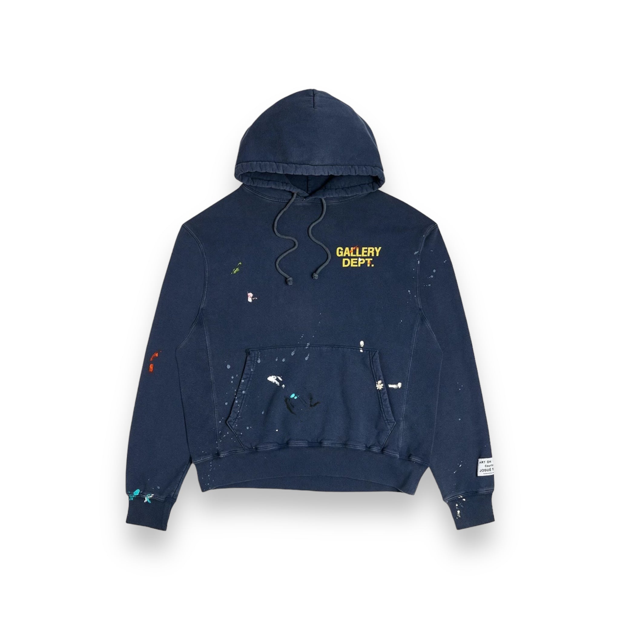 Gallery Dept. Navy Blue Paint Splatter Hoodie