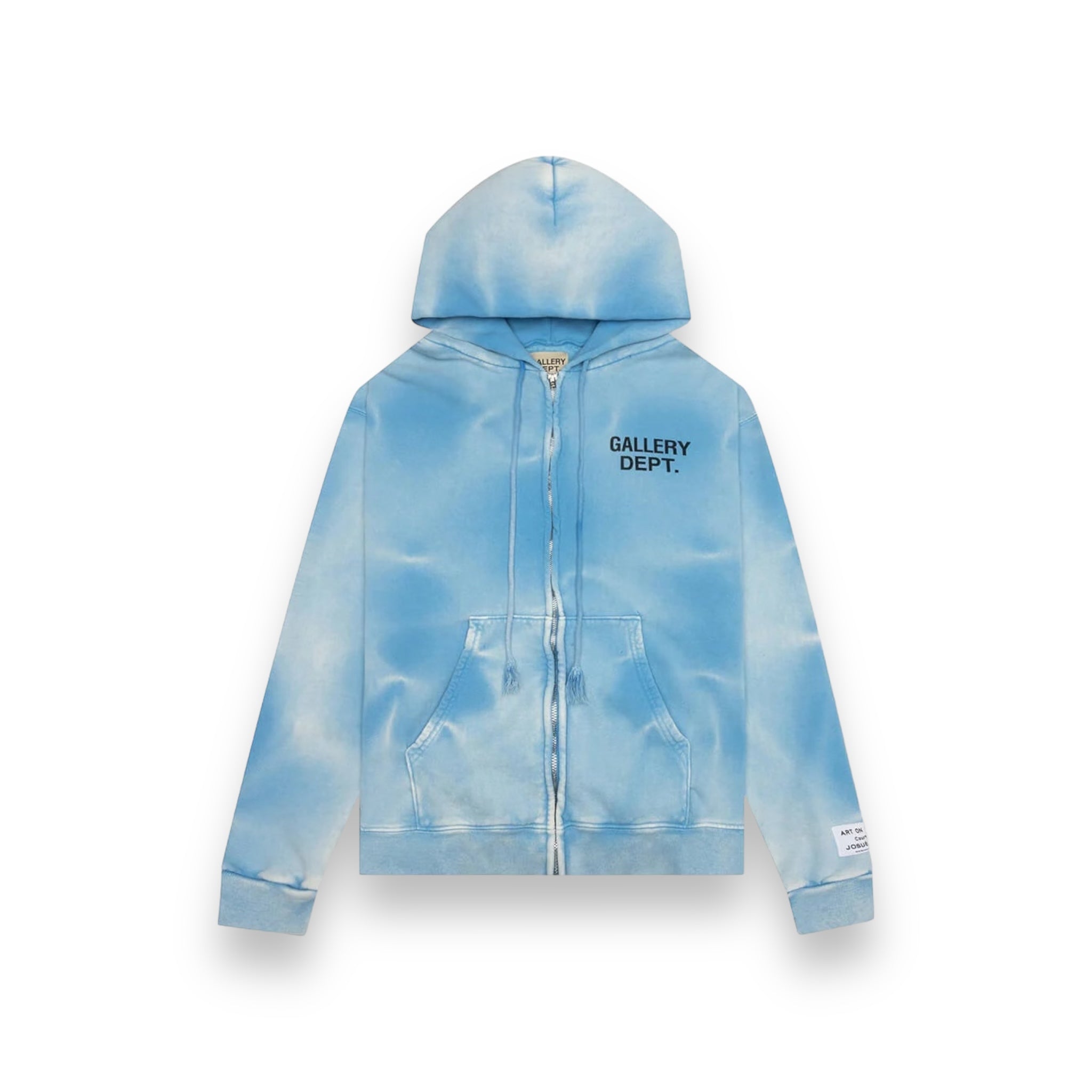 Gallery Dept. Sun Faded Zip Up Hoodie Blue