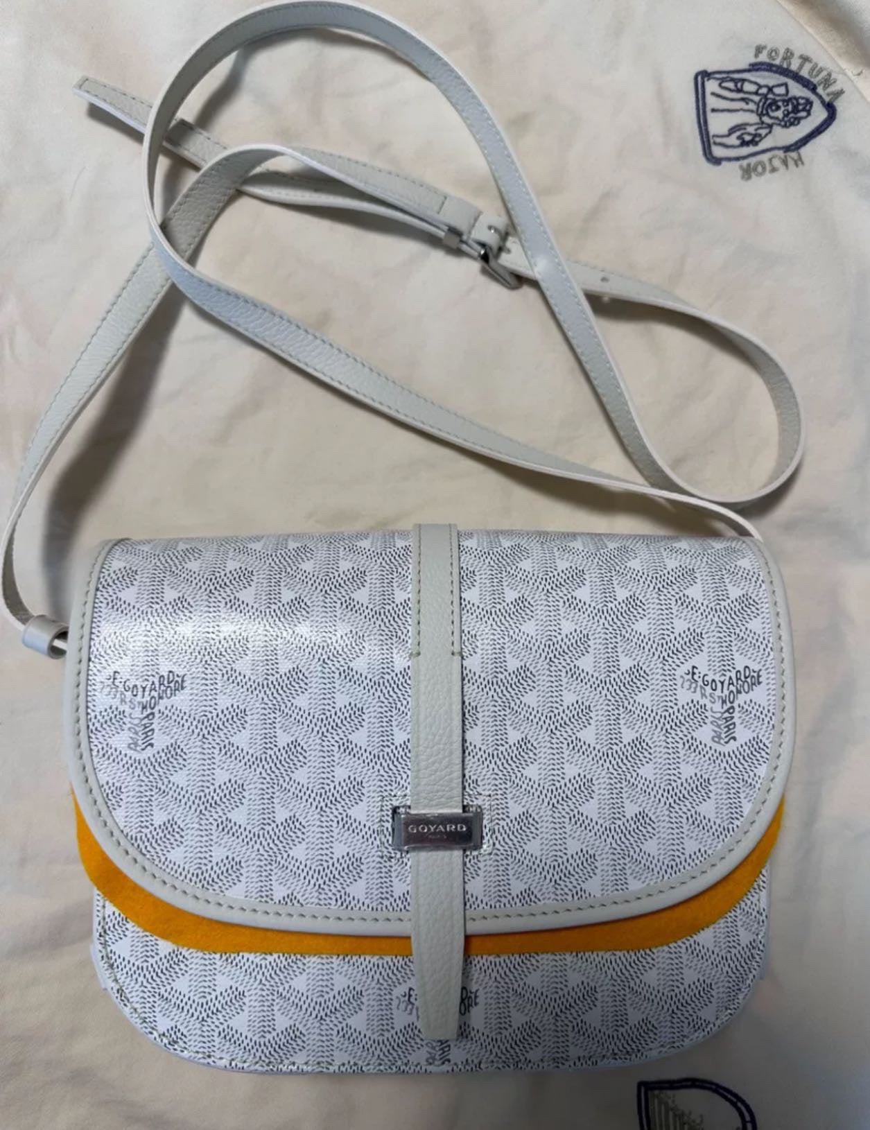 Goyard Belvedere PM White