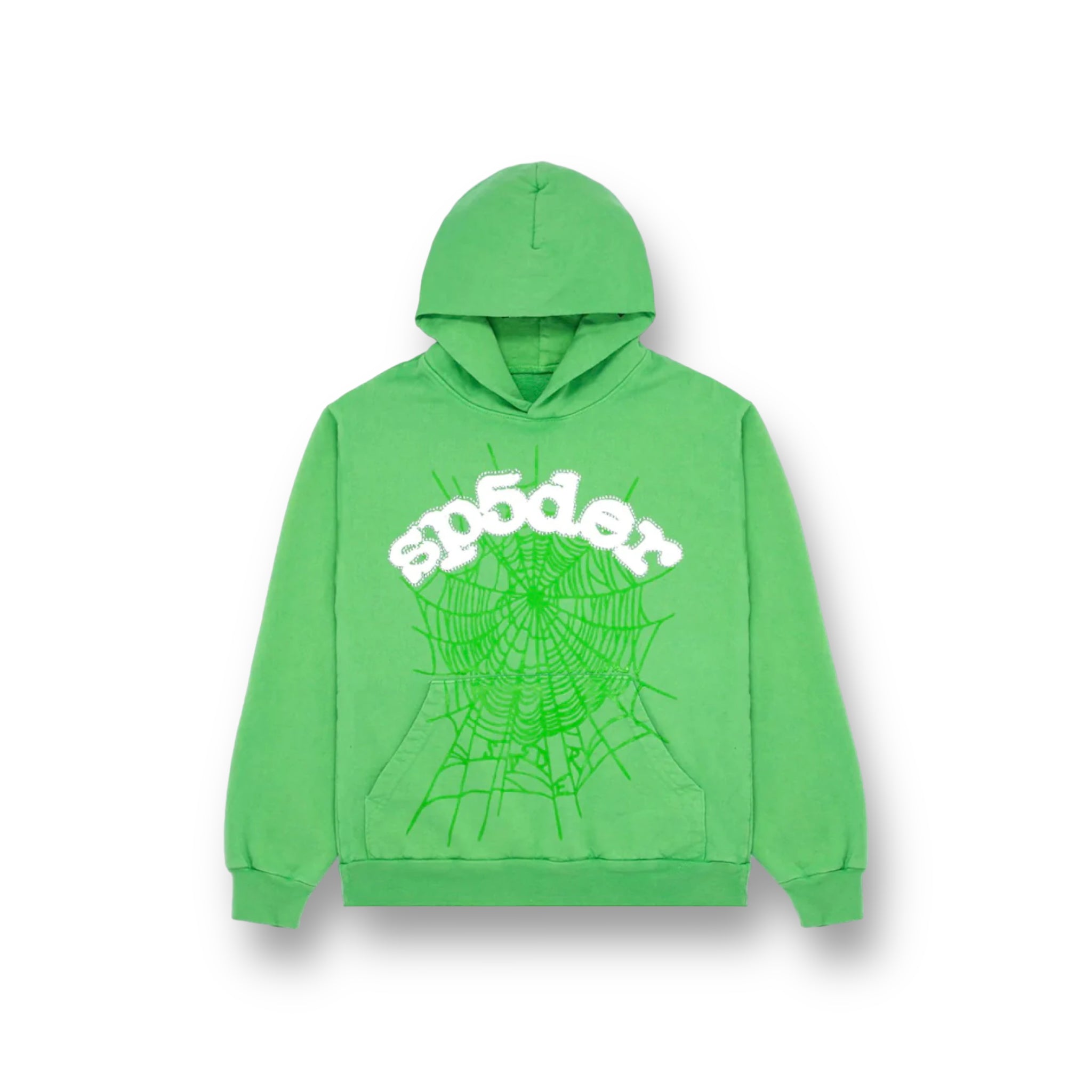 Spider Web Hoodie Green