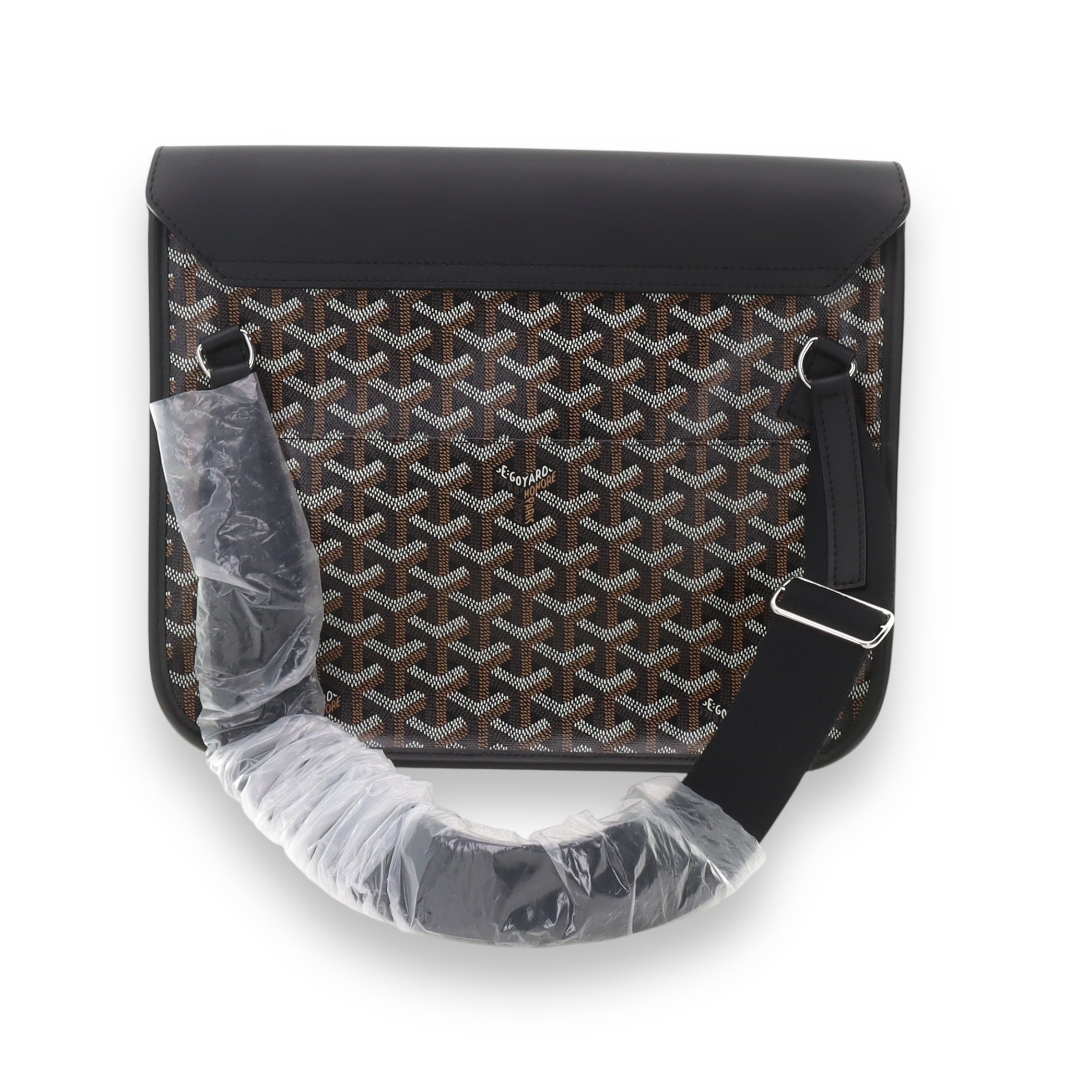 Goyard Black Coursier messenger bag
