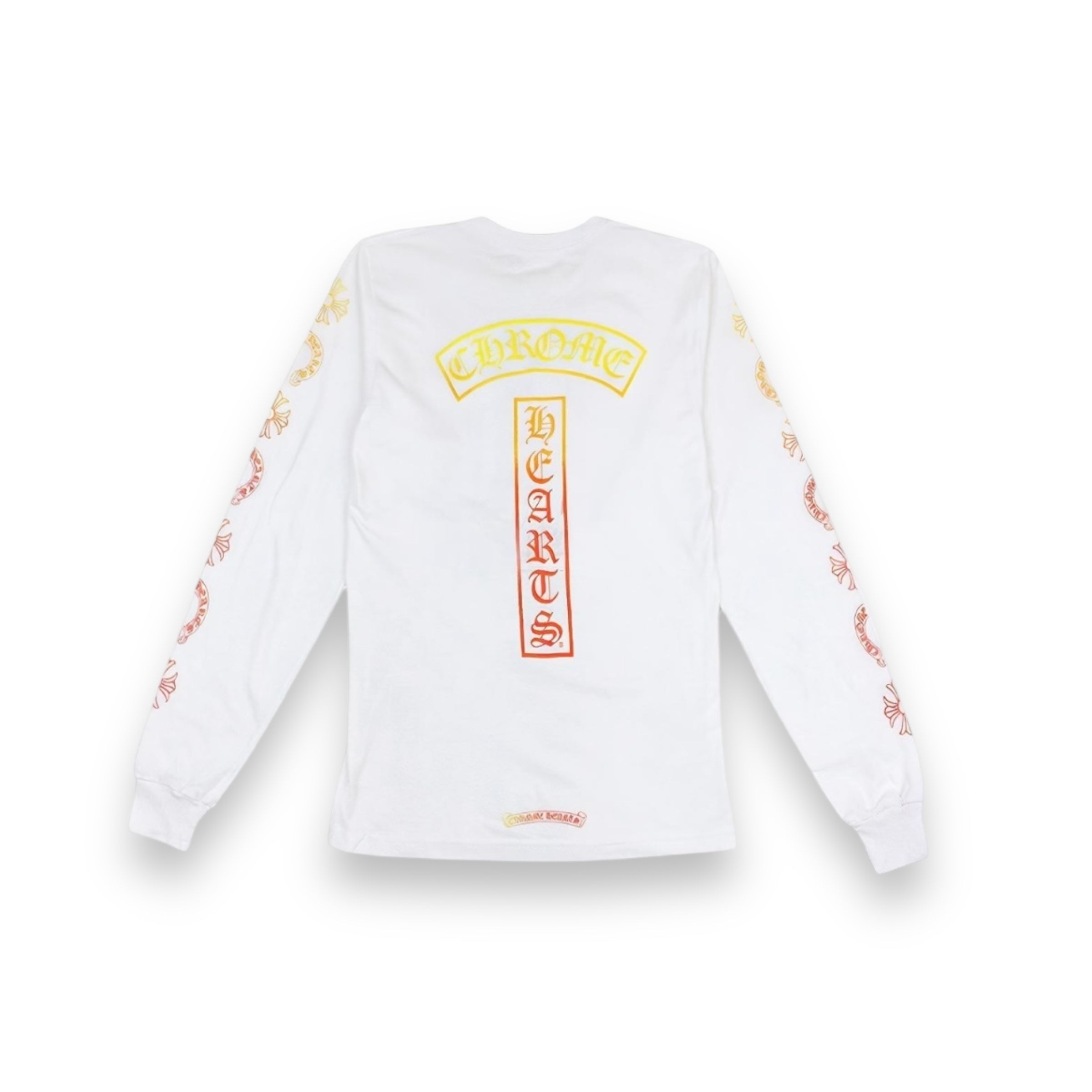 Chrome Hearts Gradient T-Bar Motif Pocket Long-Sleeve White