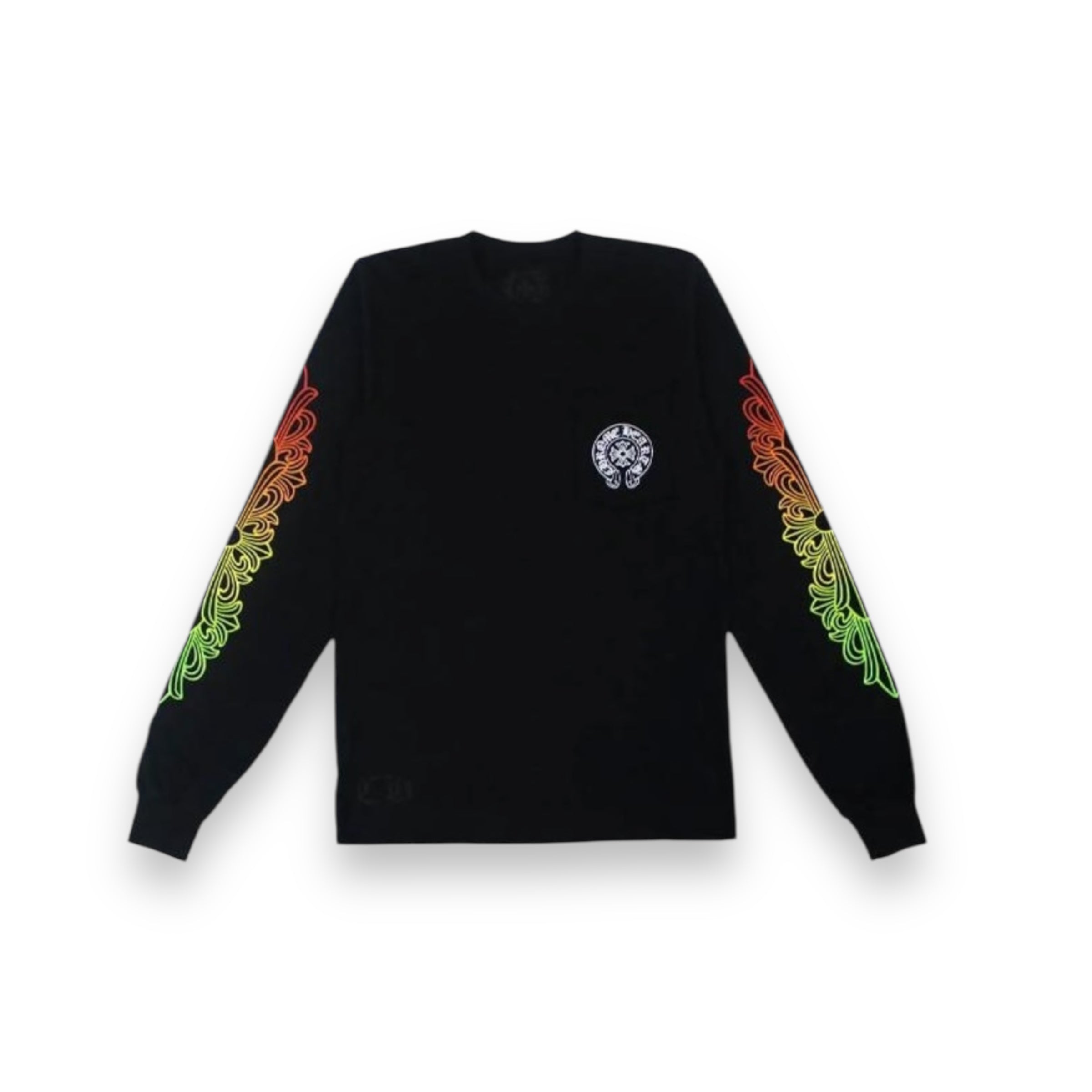 Chrome Hearts Floral Sleeve Gradient T-Shirt