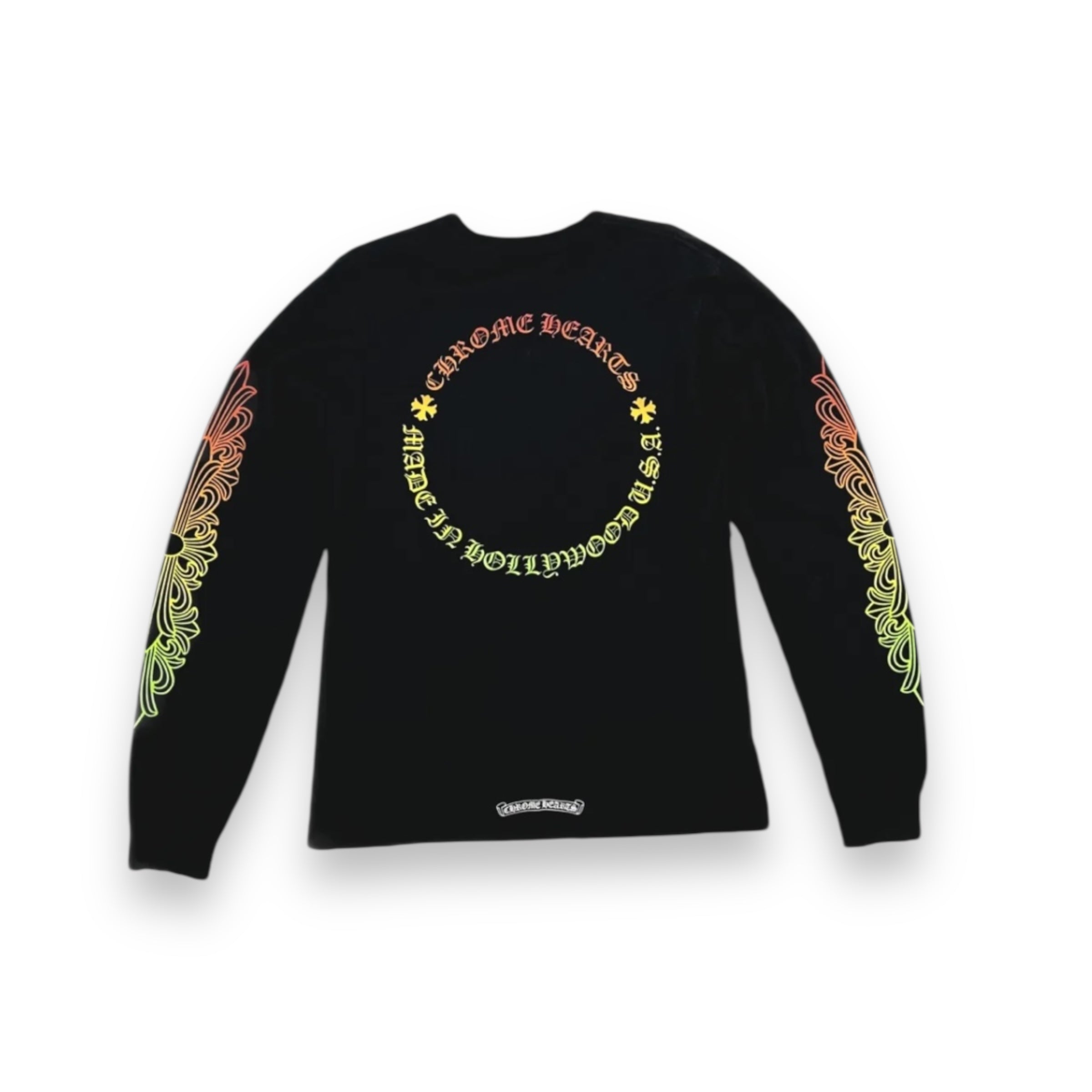 Chrome Hearts Floral Sleeve Gradient T-Shirt
