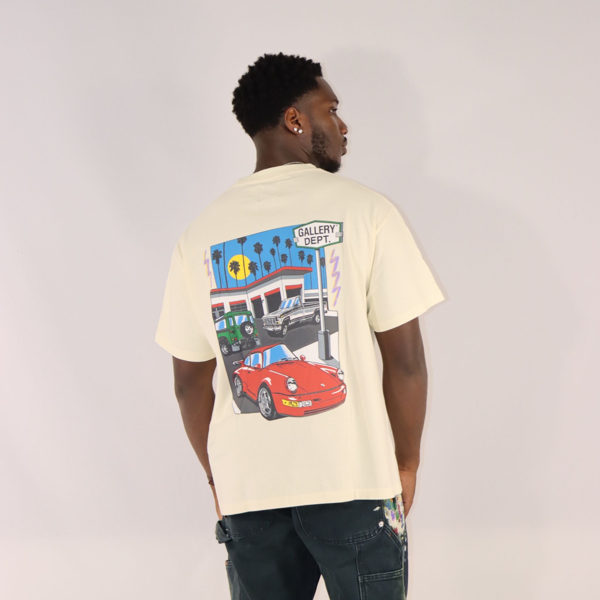 Gallery Dept. Drive Thru Boxy Fit White Tee