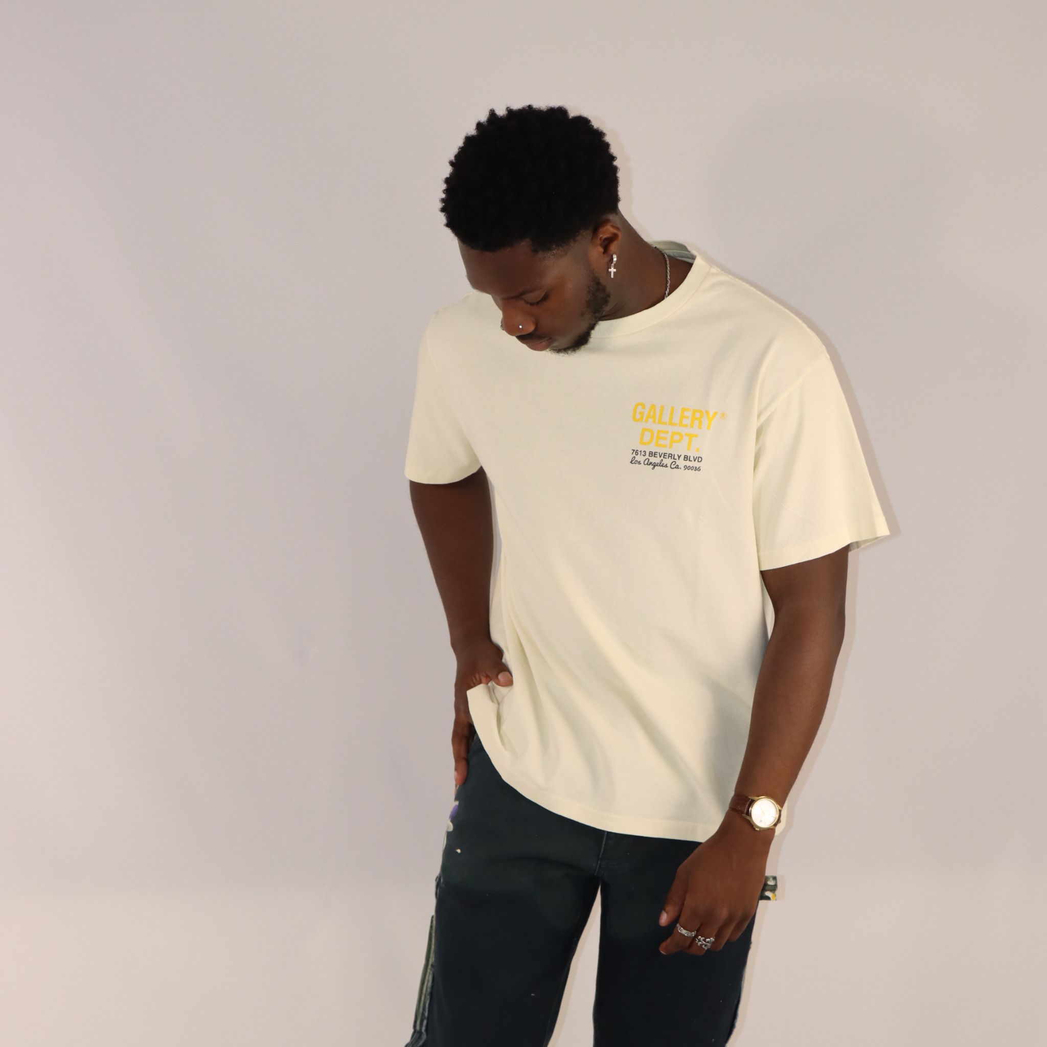 Gallery Dept. Drive Thru Boxy Fit White Tee