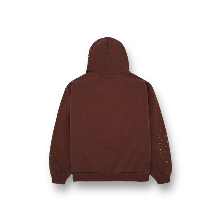 Spider Web Hoodie Brown